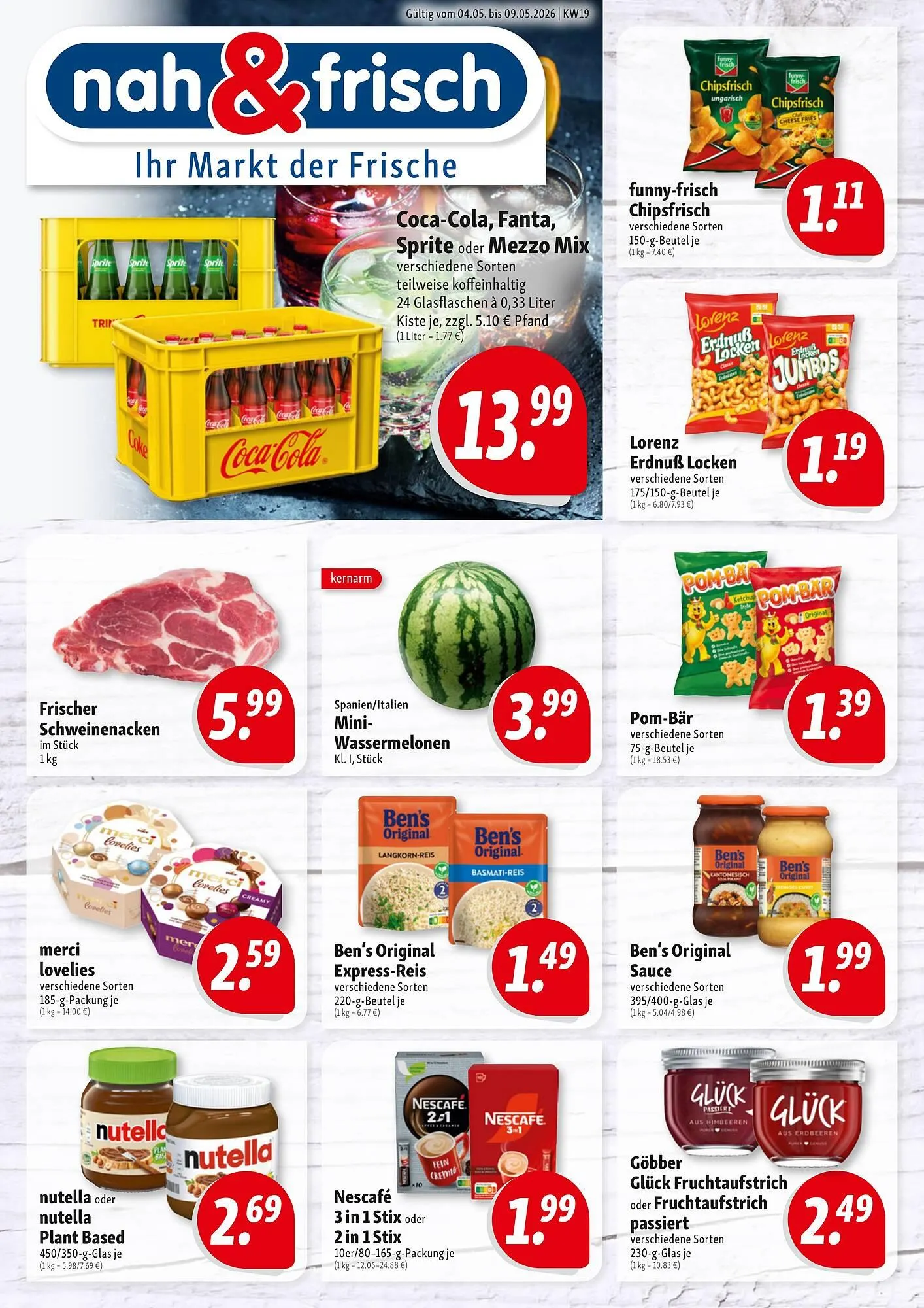 Nah & Frisch Prospekt von 4. Mai bis 9. Mai 2026 - Prospekt seite 1