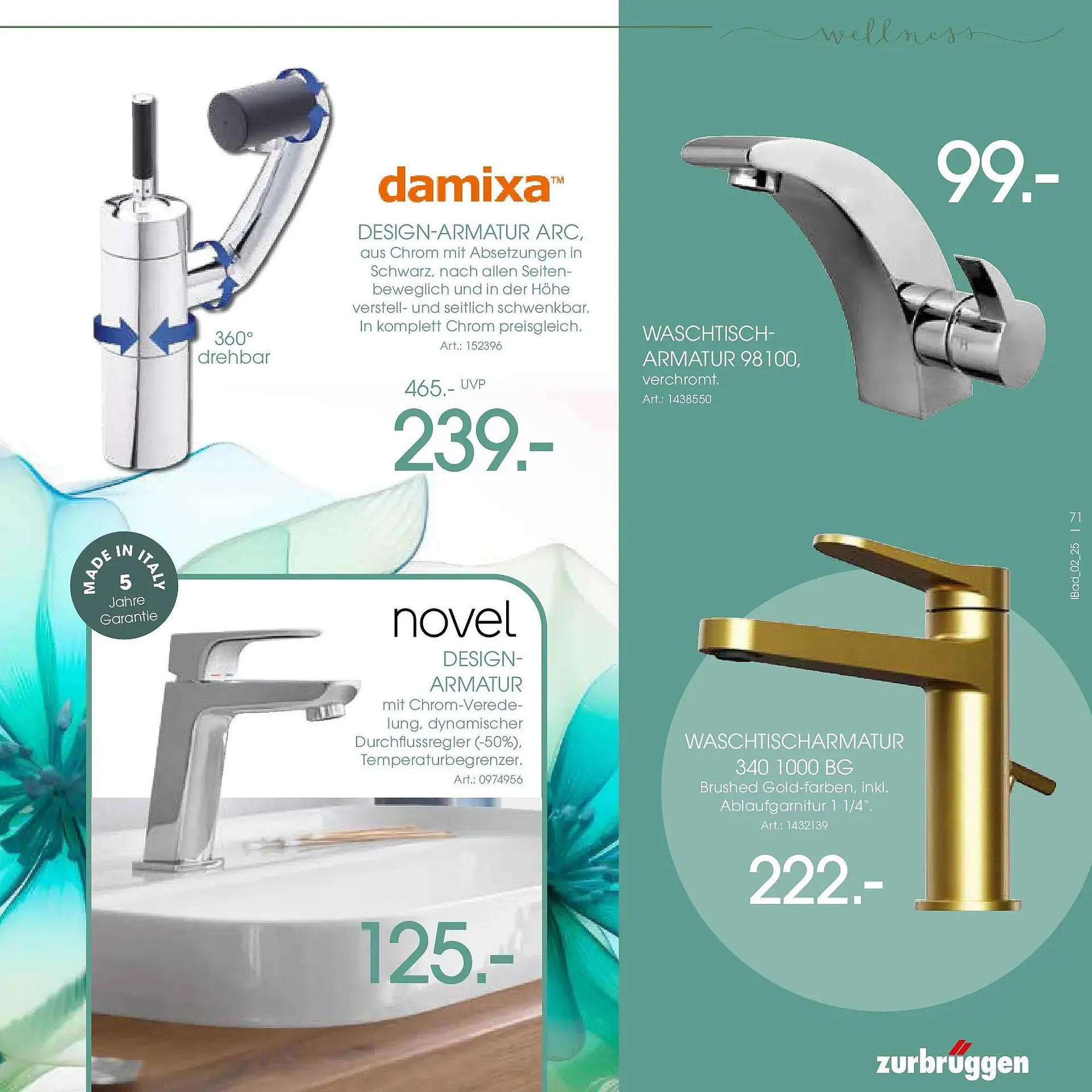 Zurbrüggen Prospekt von 9. Juni bis 31. Dezember 2025 - Prospekt seite 71