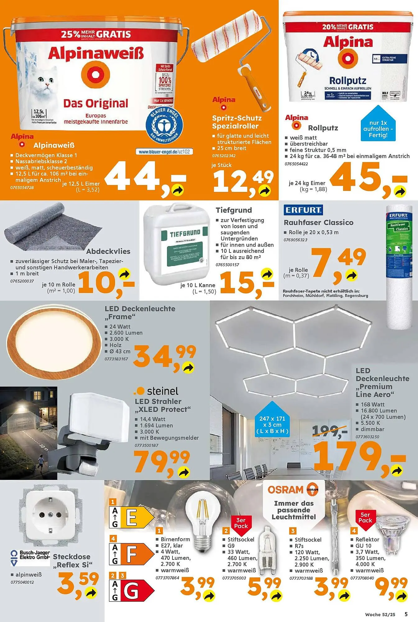 Globus Baumarkt Prospekt von 21. Dezember bis 27. Dezember 2025 - Prospekt seite 5