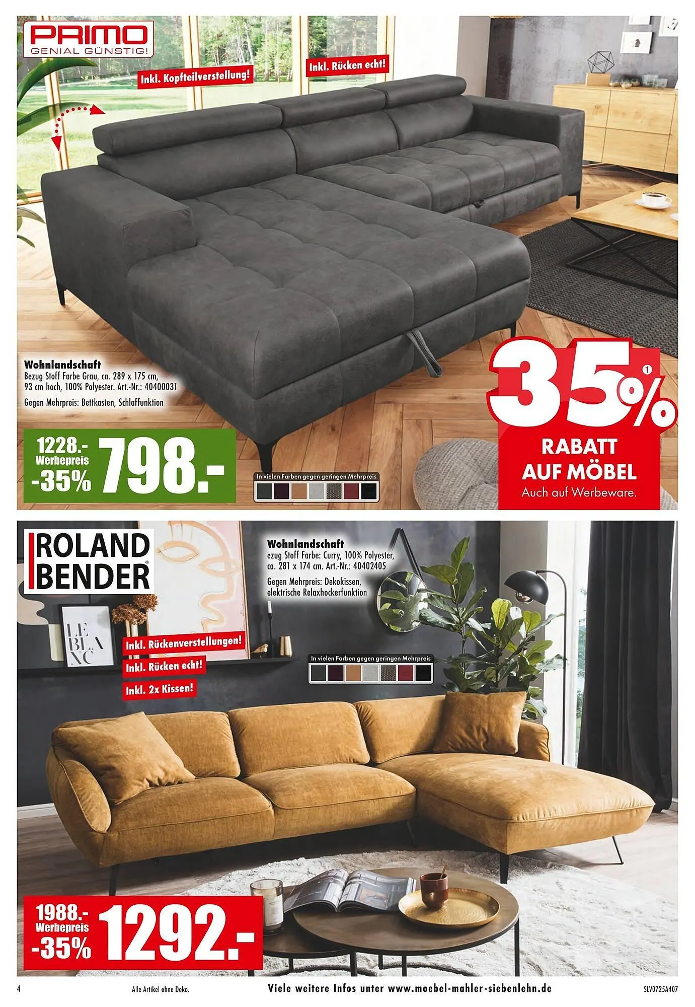 Möbel Mahler Prospekt von 13. August bis 26. August 2025 - Prospekt seite 4