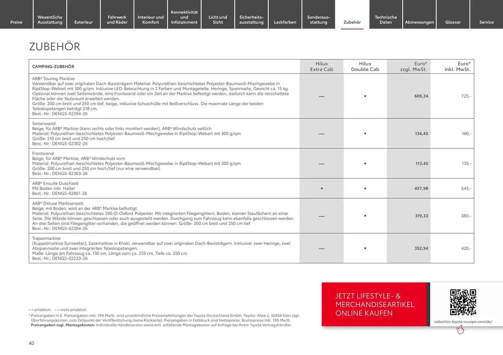 Toyota Prospekt von 30. Oktober bis 30. Oktober 2025 - Prospekt seite 40