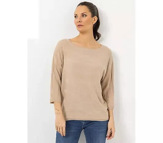 STEFFEN SCHRAUT Pullover Rundhalsausschnitt Streifenstrick leger weit - Oversize