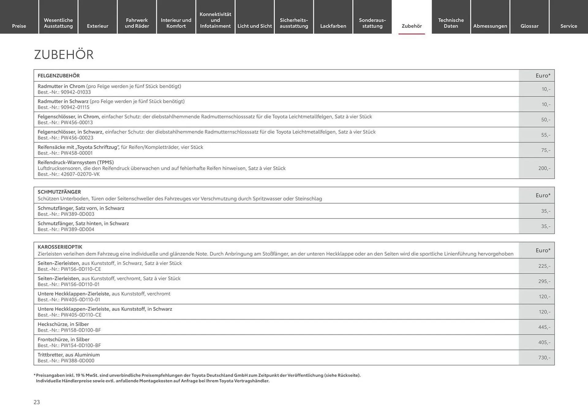 Toyota Prospekt von 6. April bis 6. April 2025 - Prospekt seite 23