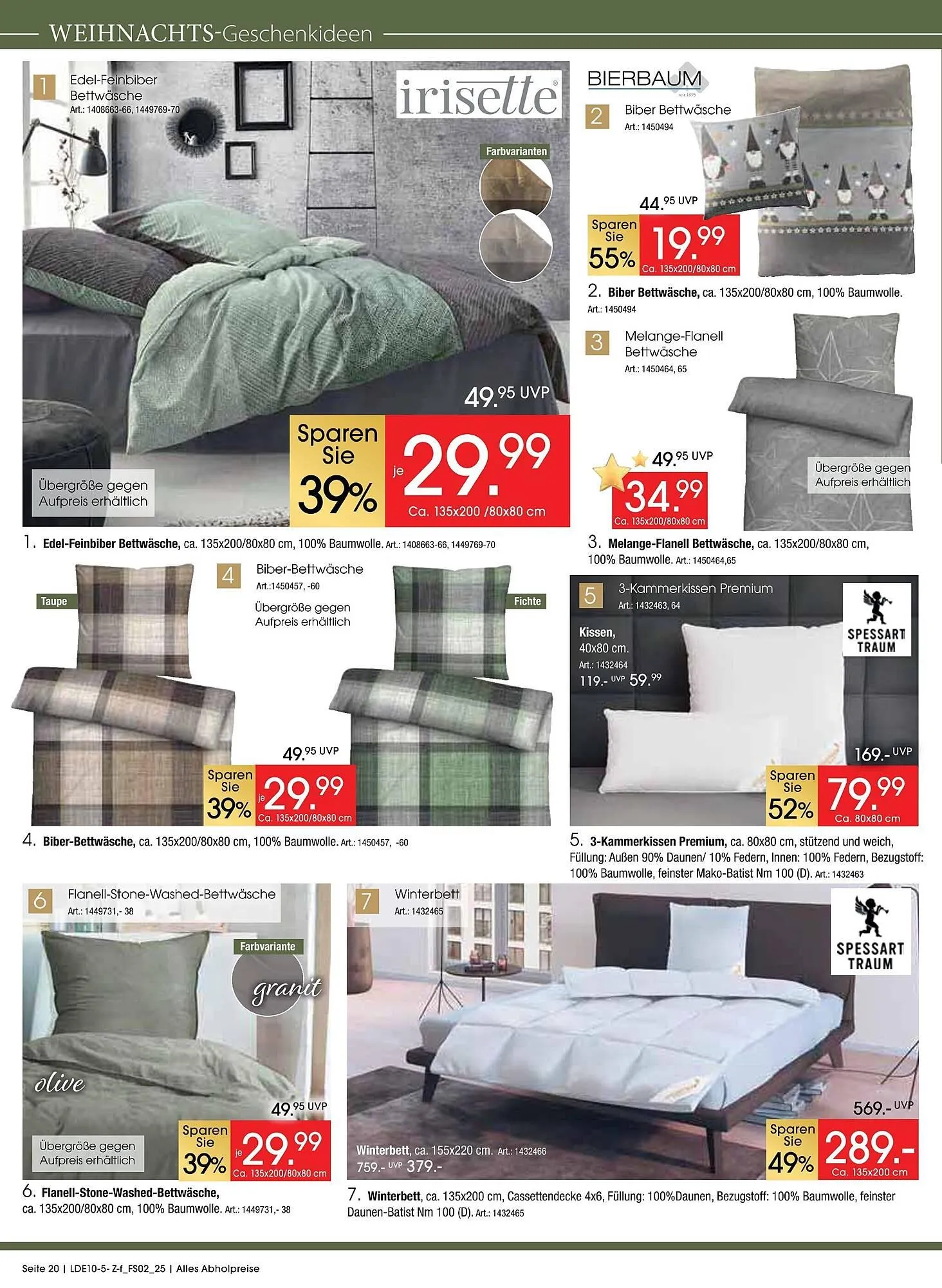 Zurbrüggen Prospekt von 11. Oktober bis 15. November 2025 - Prospekt seite 20