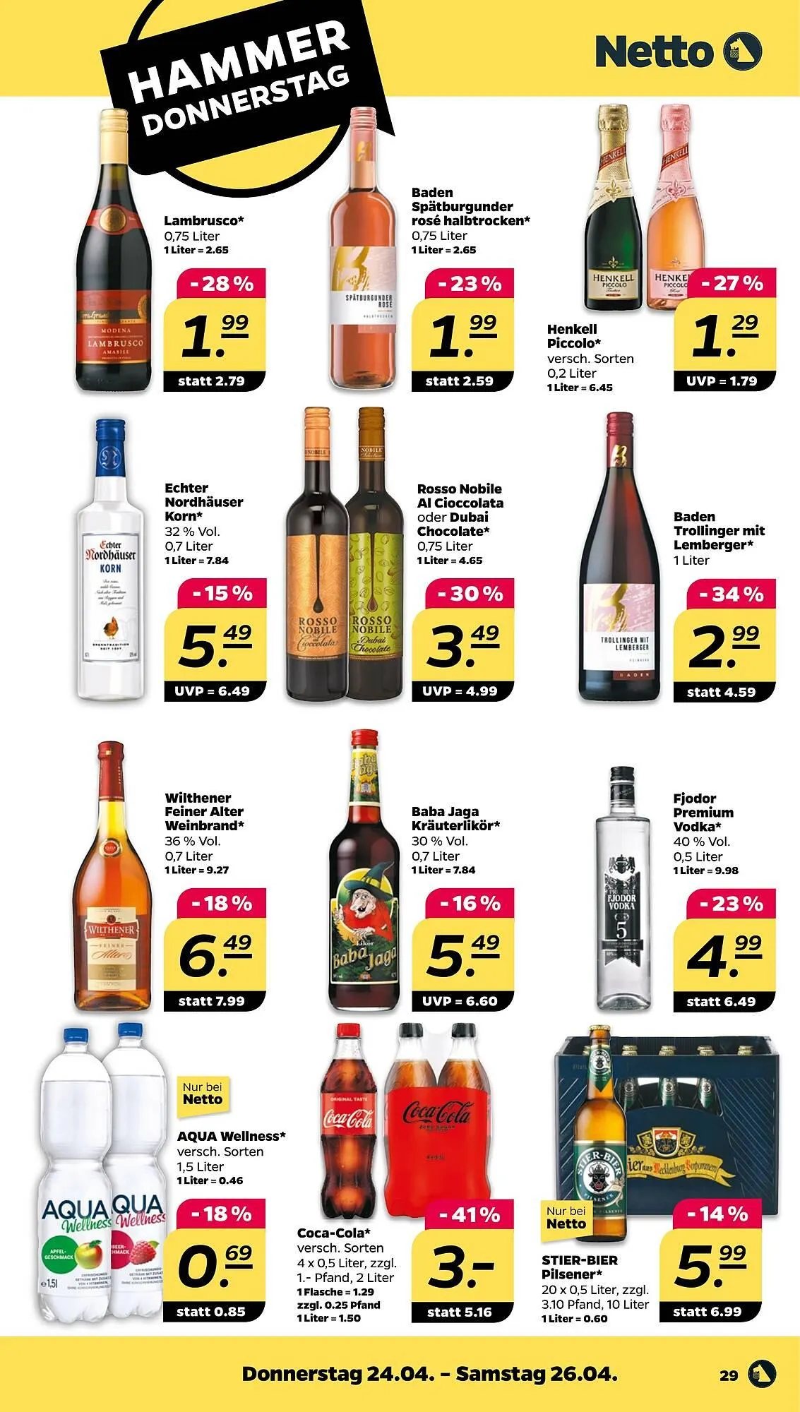 NETTO Prospekt von 21. April bis 26. April 2025 - Prospekt seite 29