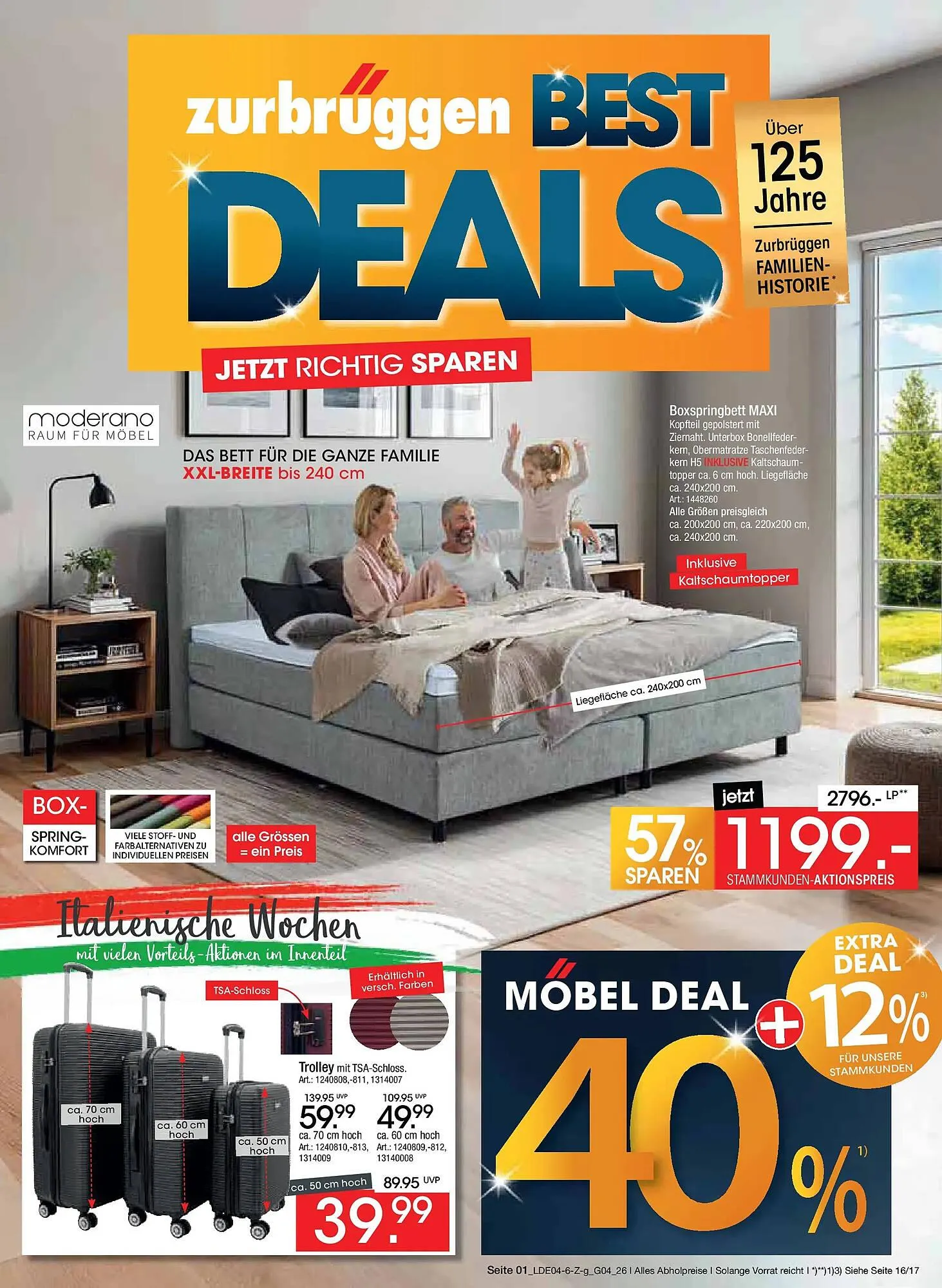 Zurbrüggen Prospekt von 10. April bis 25. April 2026 - Prospekt seite 1