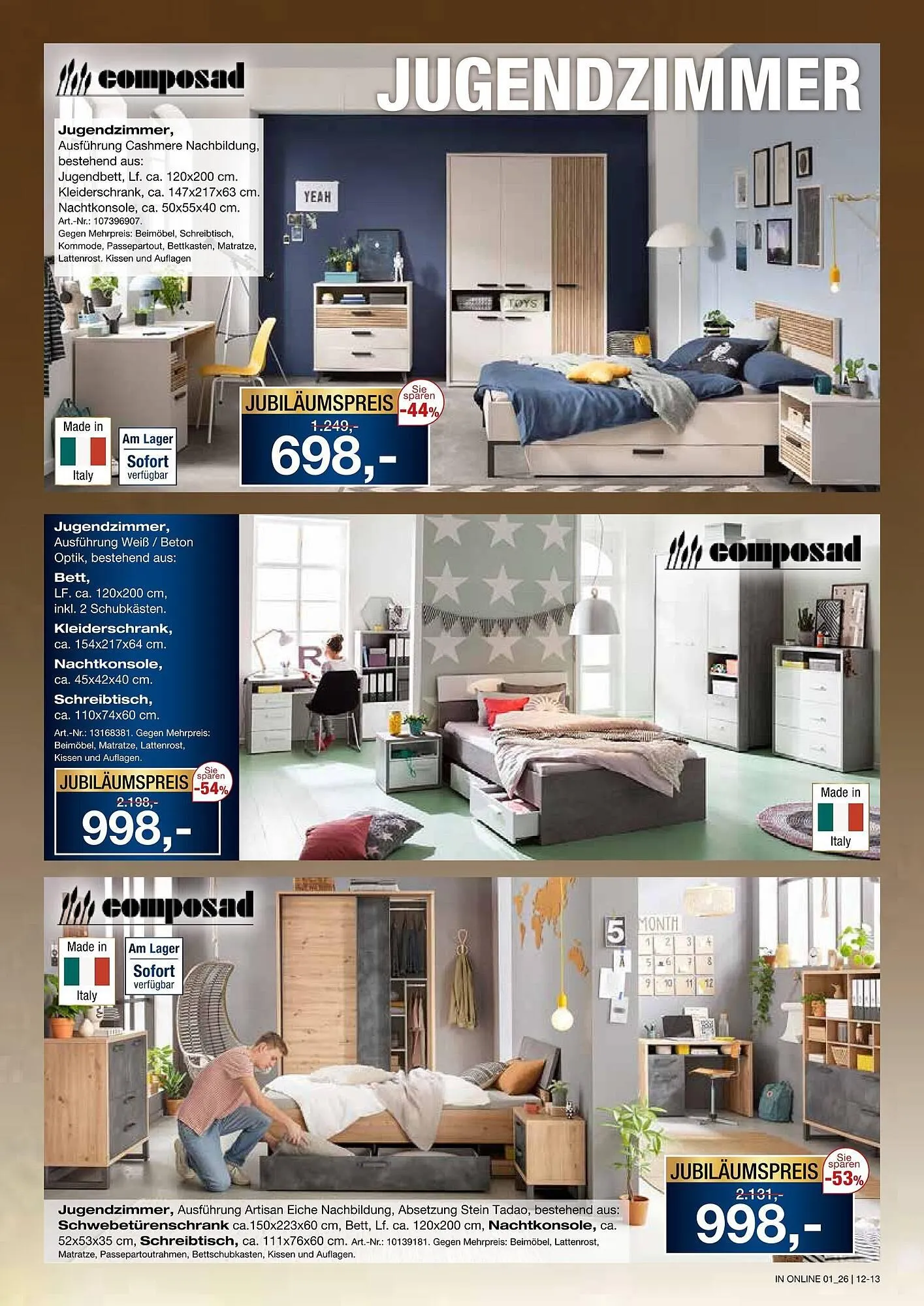 Möbel Inhofer Prospekt von 15. Januar bis 1. Februar 2026 - Prospekt seite 13