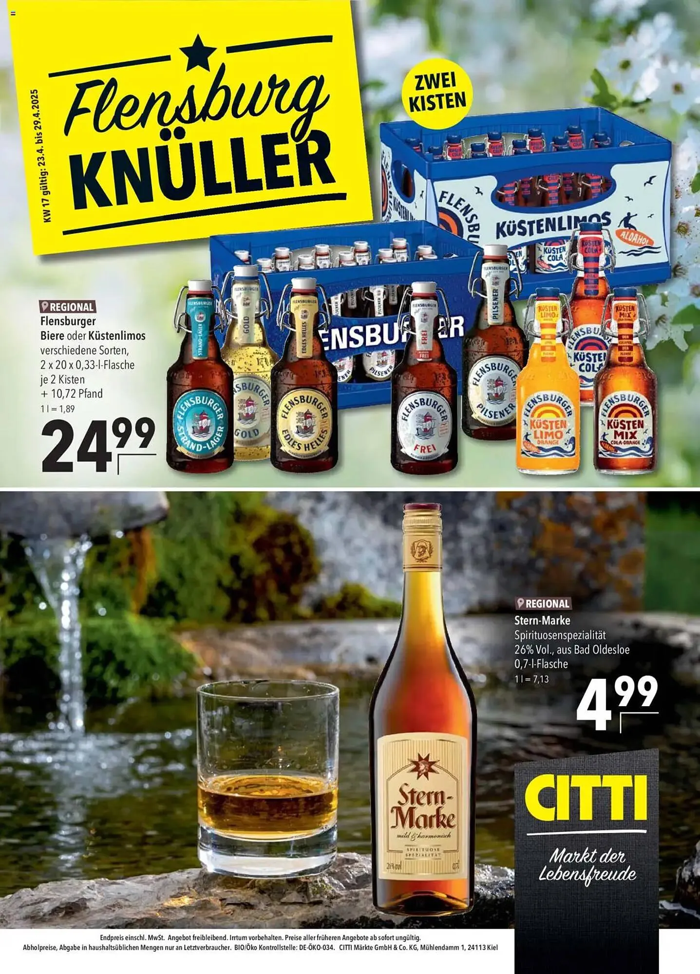 CITTI Markt Prospekt von 23. April bis 29. April 2025 - Prospekt seite 1