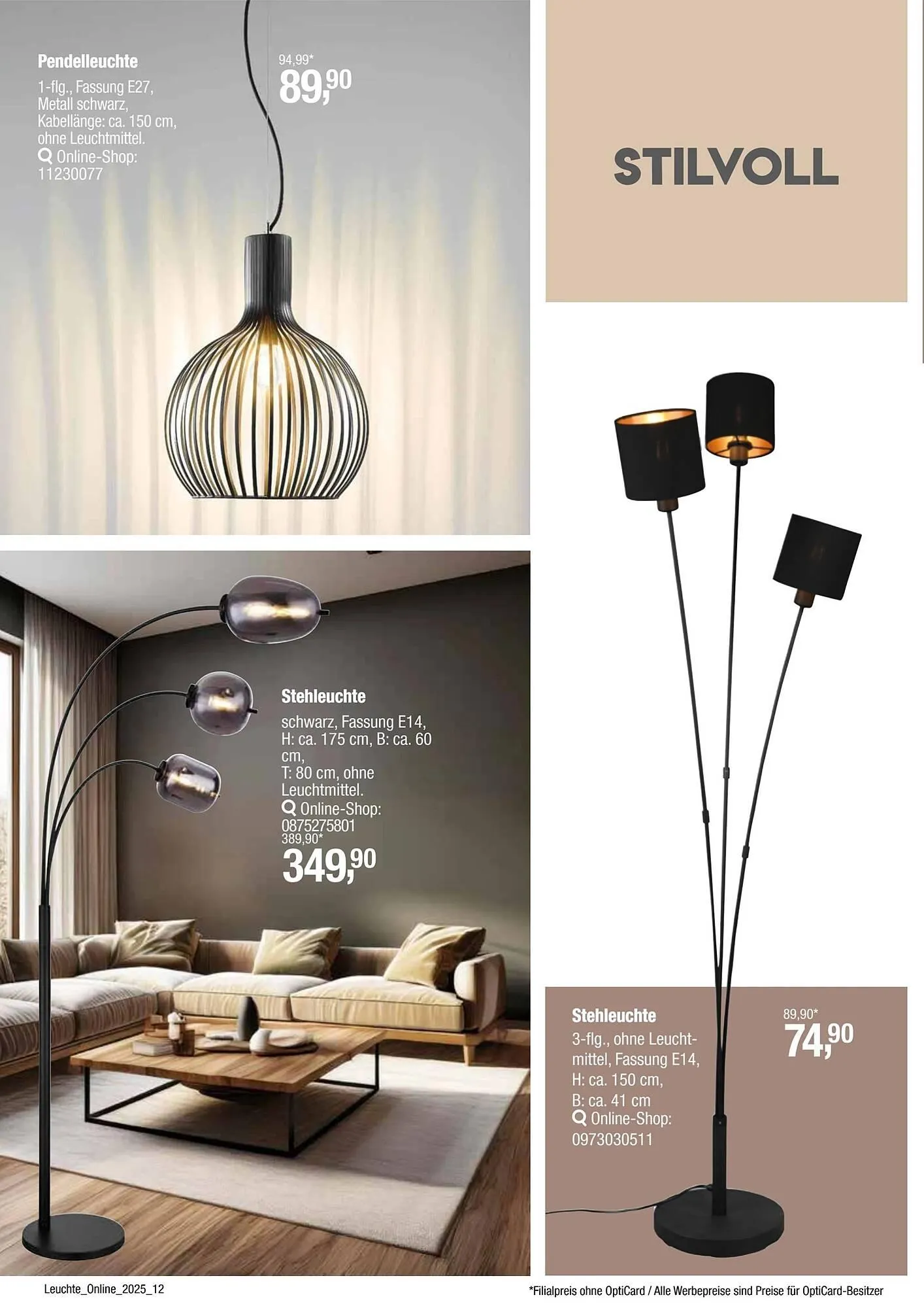 Opti Wohnwelt Prospekt von 25. Juli bis 1. Oktober 2025 - Prospekt seite 12