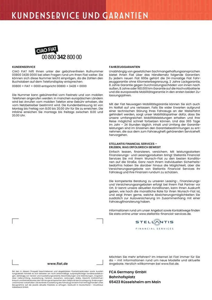 Fiat 600 von 2. Februar bis 2. Februar 2025 - Prospekt seite 6