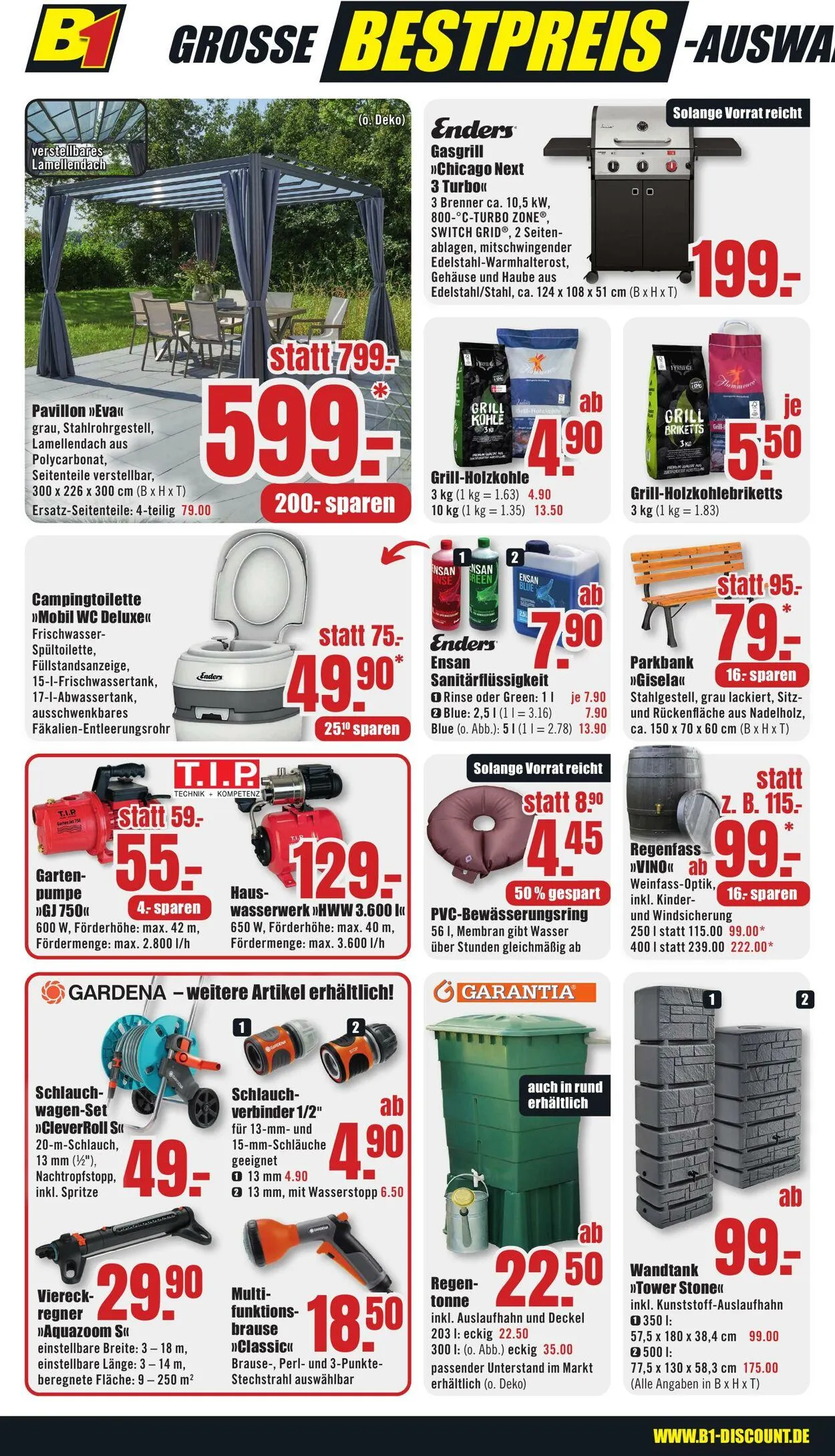B1 Discount Baumarkt von 2. August bis 8. August 2025 - Prospekt seite 2