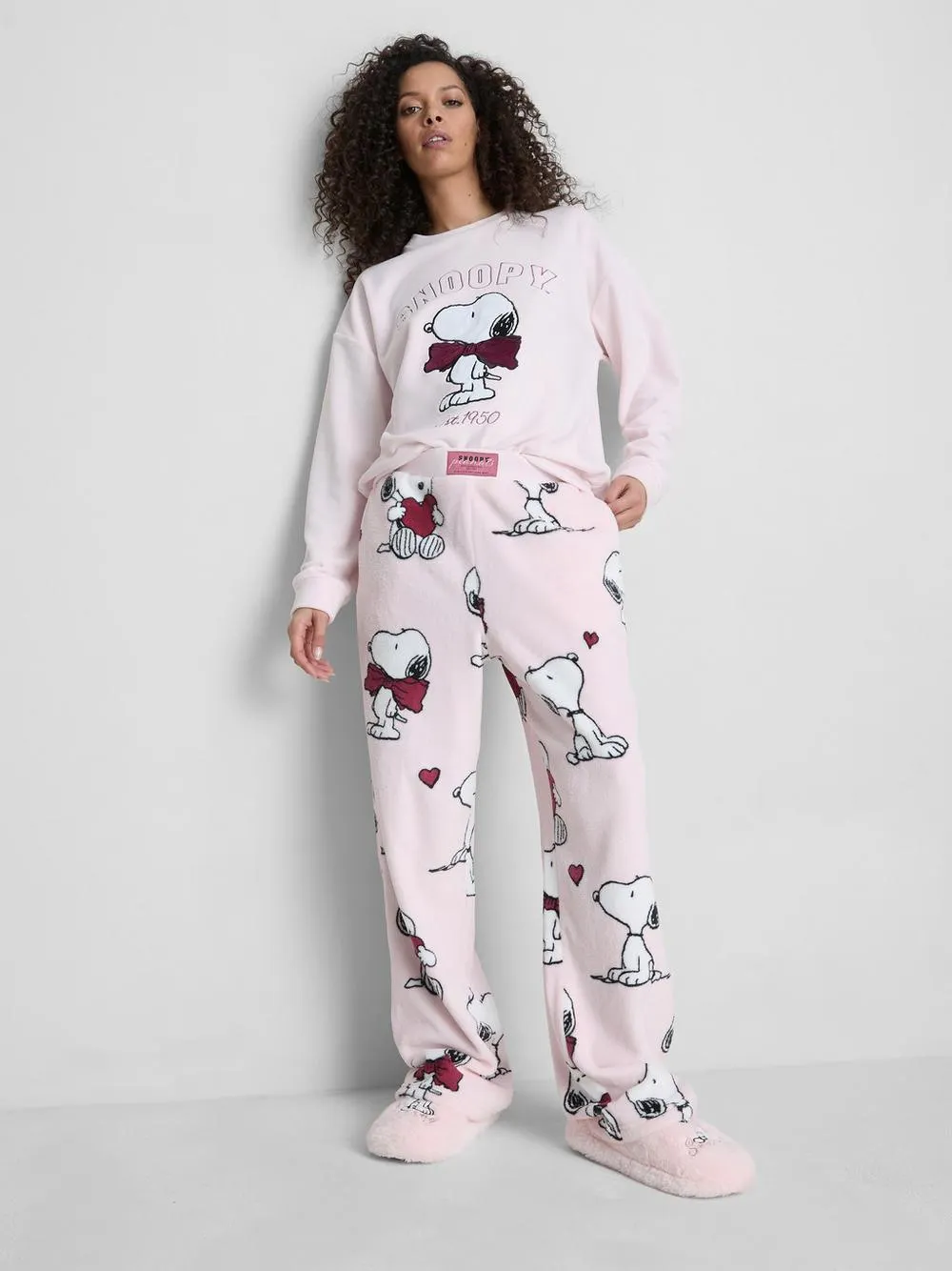 „Snoopy“ Plüsch-Schlafanzughose