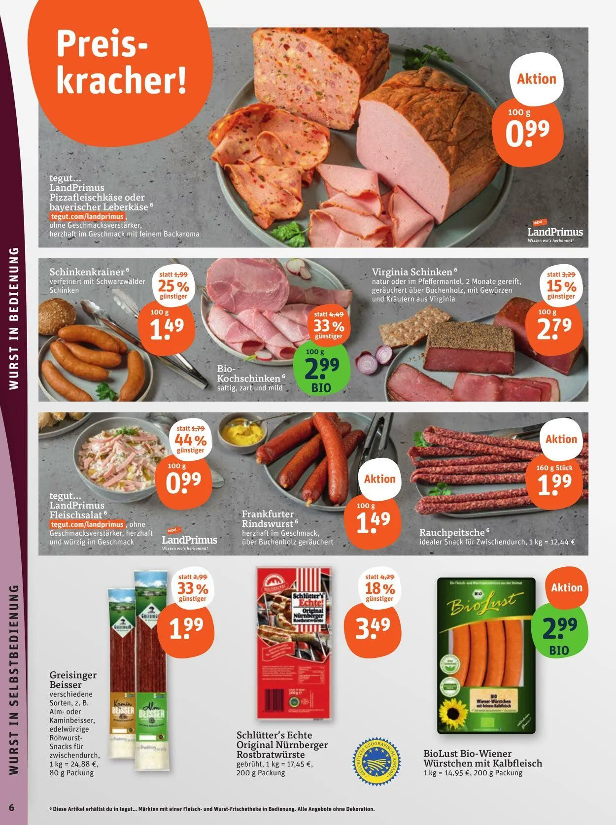 Tegut Aktueller Prospekt von 21. Juli bis 27. Juli 2025 - Prospekt seite 8