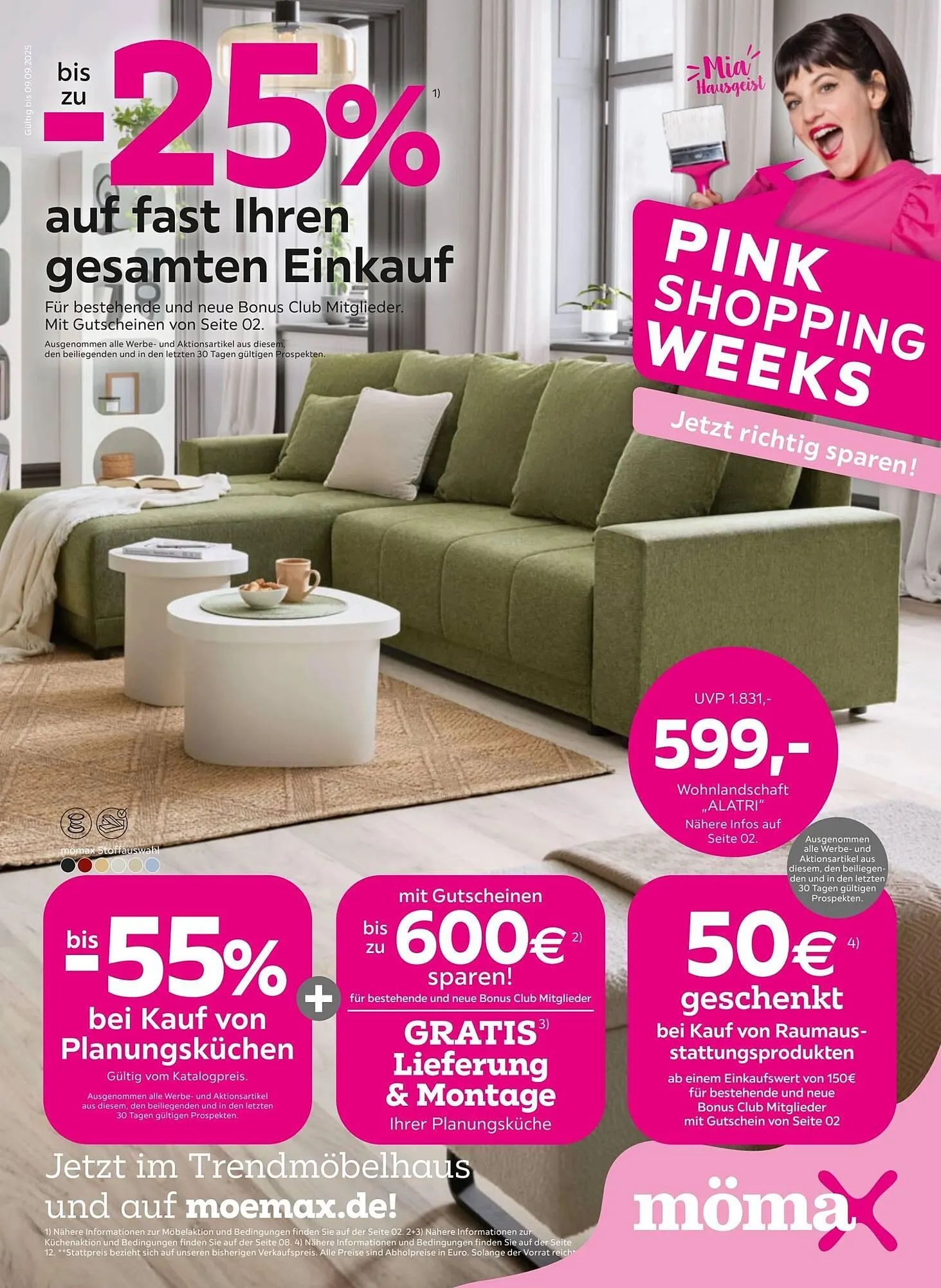 Mömax Prospekt von 1. September bis 10. September 2025 - Prospekt seite 1
