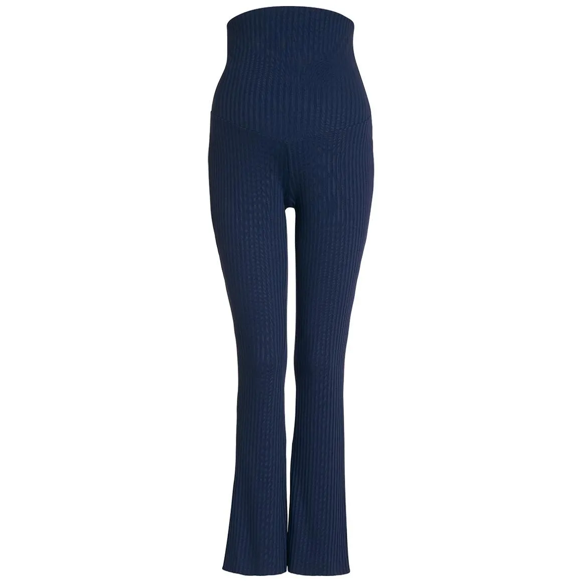 Damen Umstands-Loungehose in Ripp-Optik
