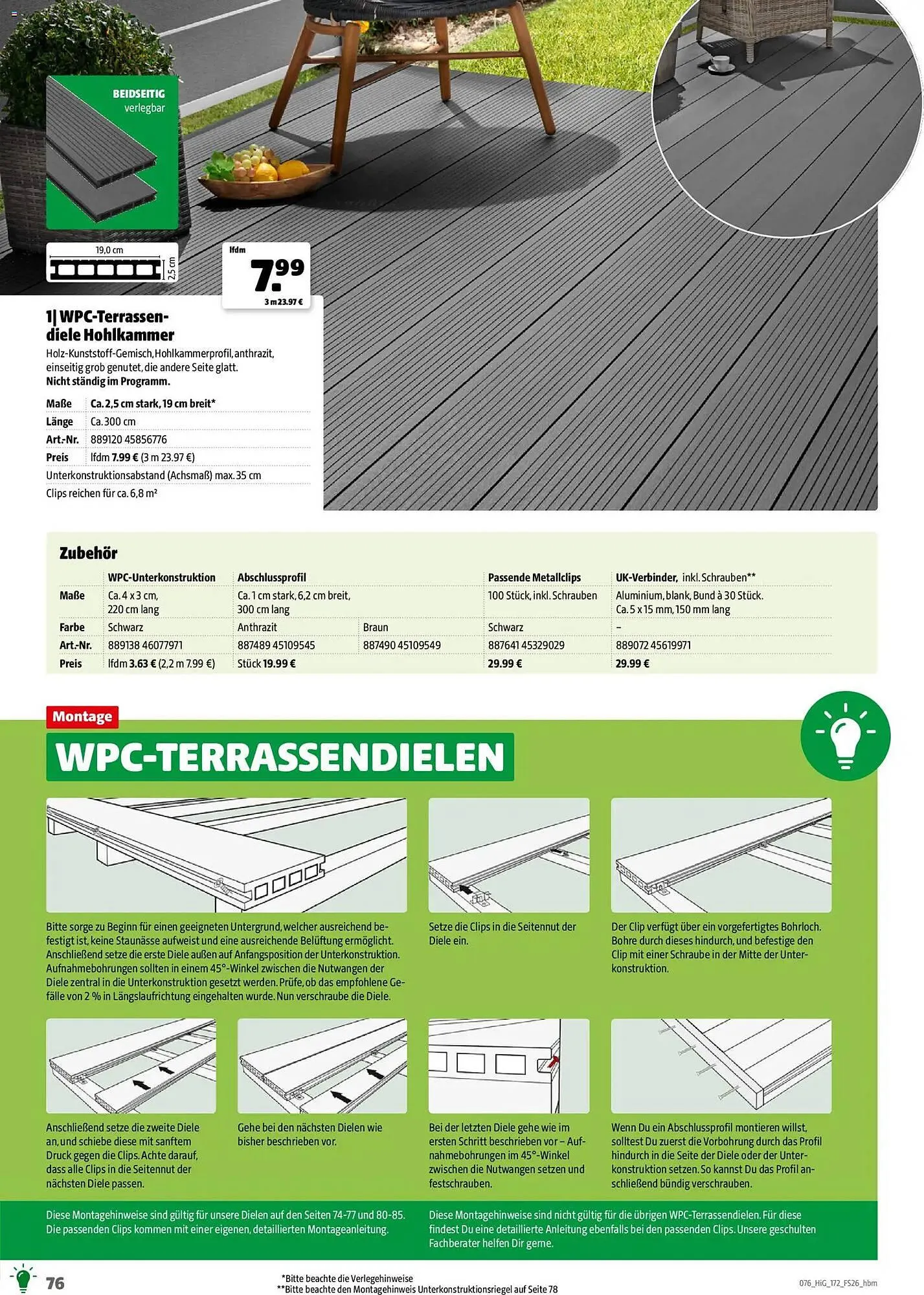 Hagebau Prospekt von 2. März bis 31. Dezember 2026 - Prospekt seite 76
