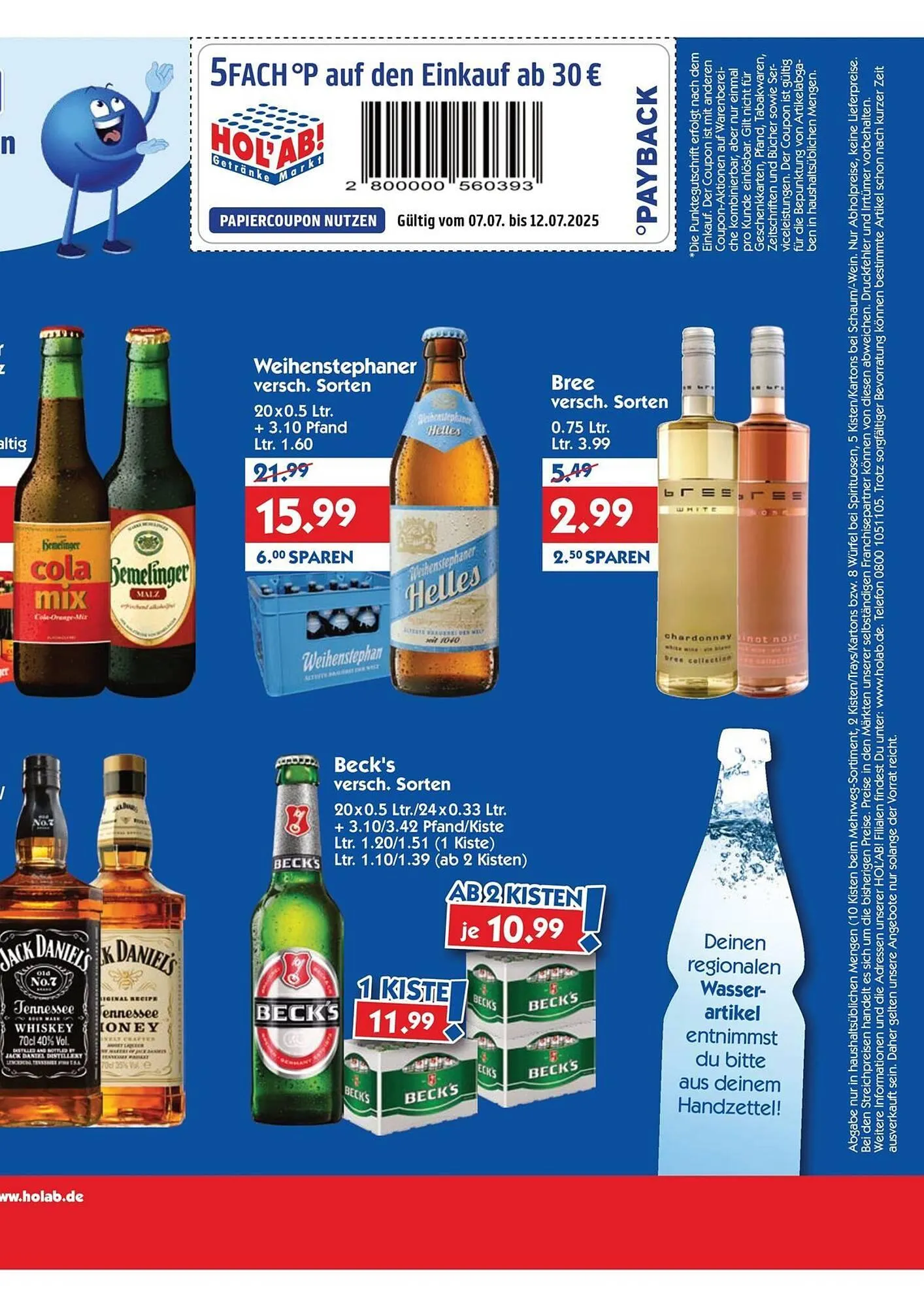 Hol'ab Getränkemarkt Prospekt von 7. Juli bis 12. Juli 2025 - Prospekt seite 3