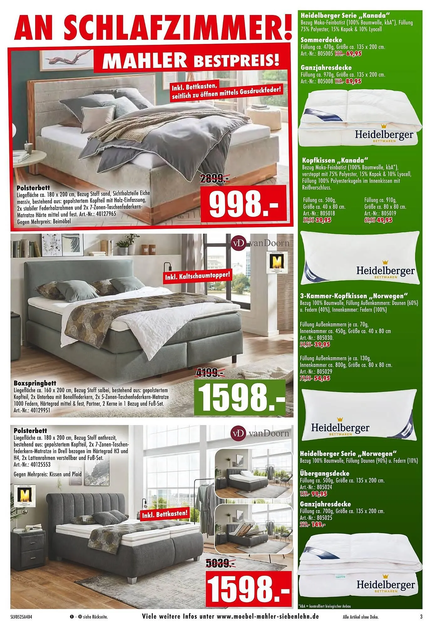 Möbel Mahler Prospekt von 7. Mai bis 13. Mai 2025 - Prospekt seite 3