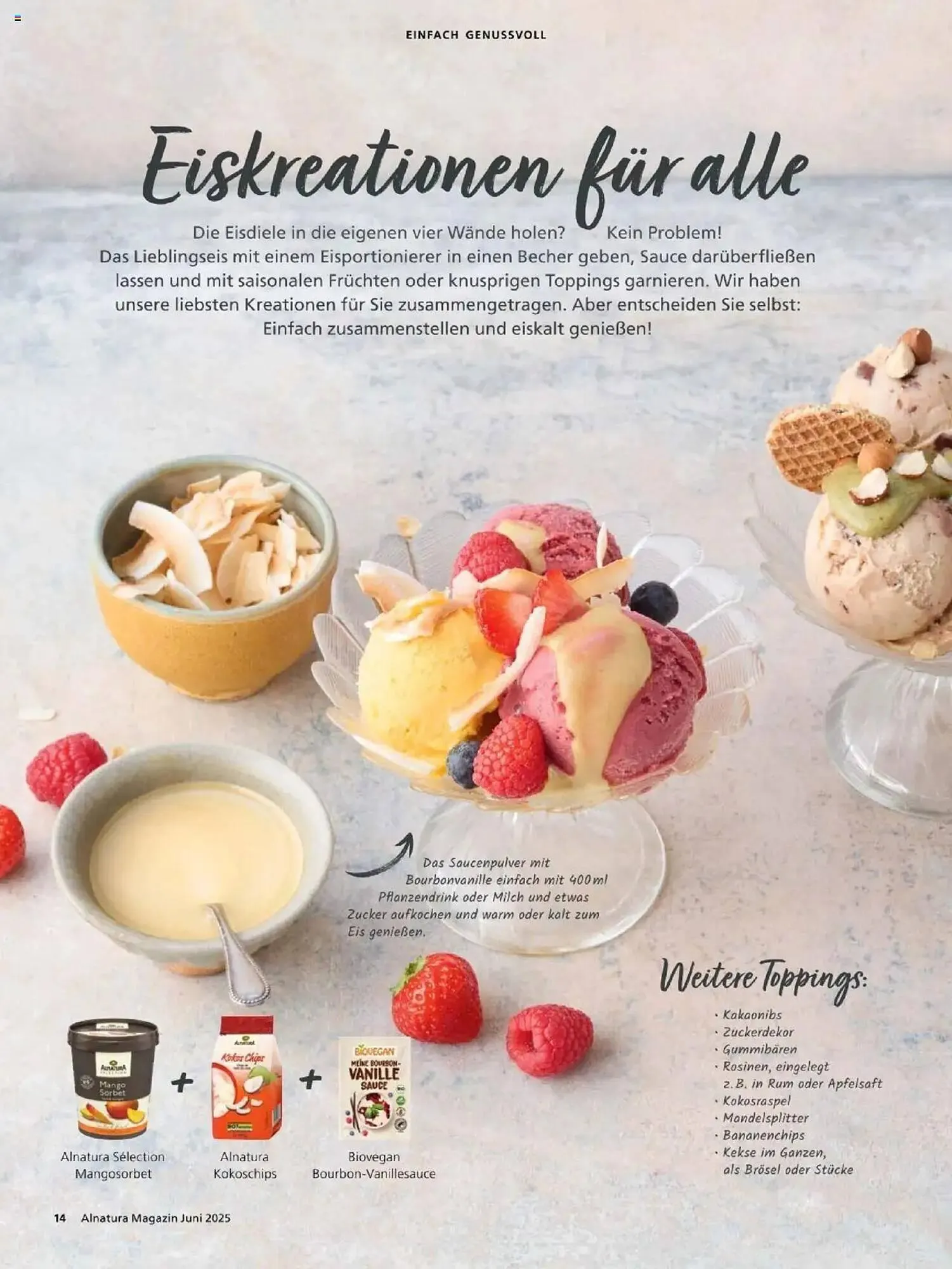 Alnatura Prospekt von 1. Juni bis 30. Juni 2025 - Prospekt seite 14