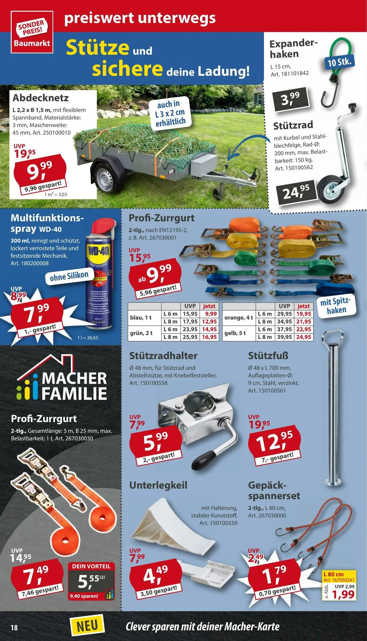 Sonderpreis Baumarkt Aktueller Prospekt von 17. März bis 30. März 2025 - Prospekt seite 18