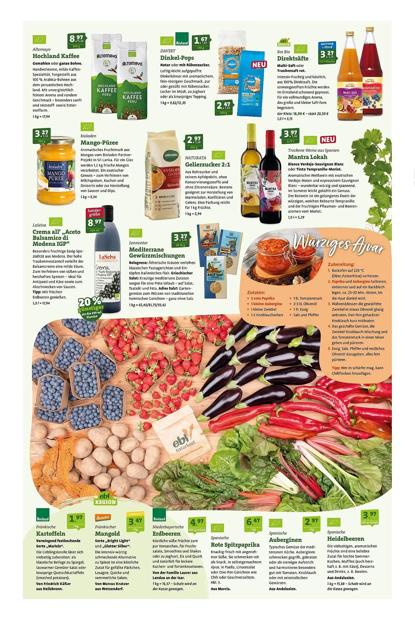 Ebl Naturkost Prospekt von 14. Mai bis 20. Mai 2025 - Prospekt seite 3