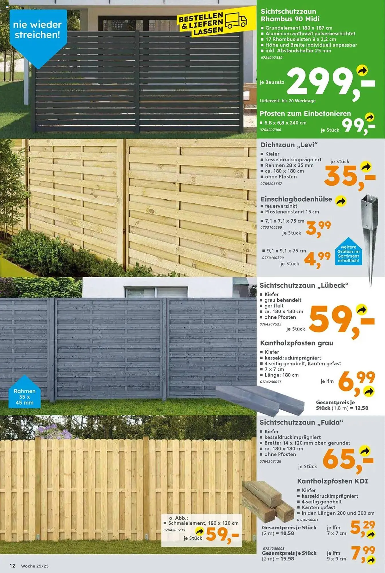 Globus Baumarkt Prospekt von 16. Juni bis 21. Juni 2025 - Prospekt seite 12