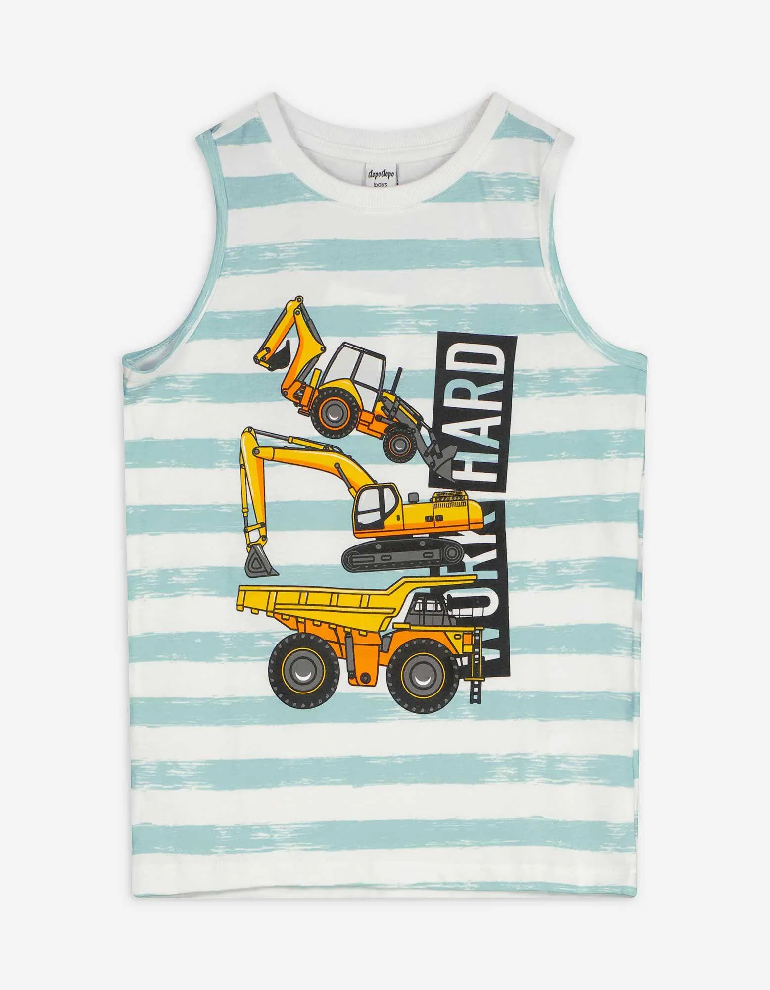 Tanktop - Allover-Print - weiß