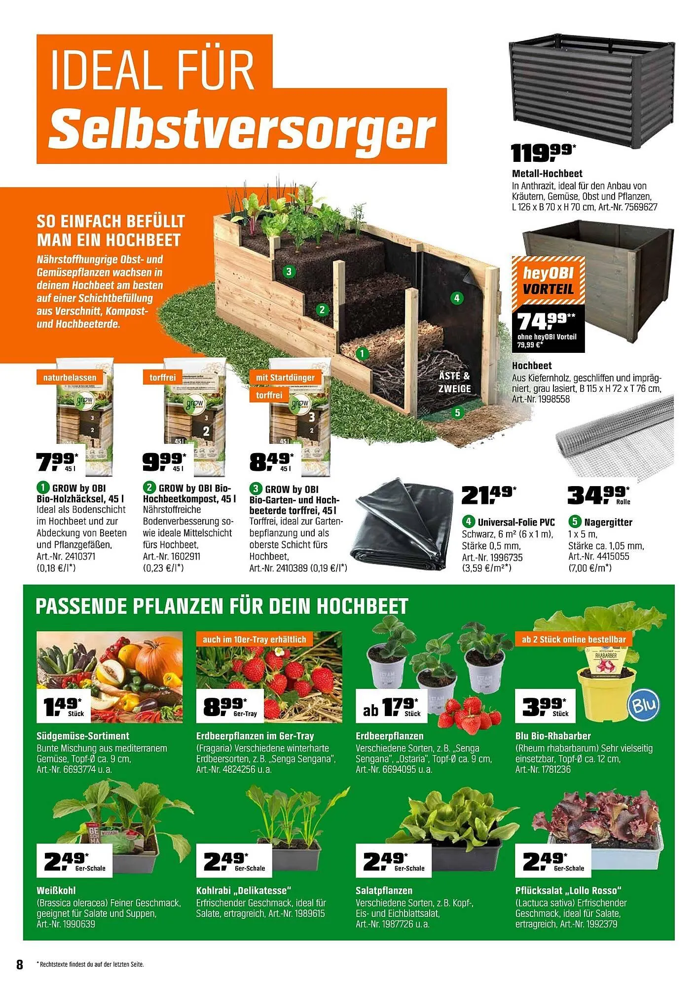 OBI Prospekt von 1. April bis 30. April 2026 - Prospekt seite 8