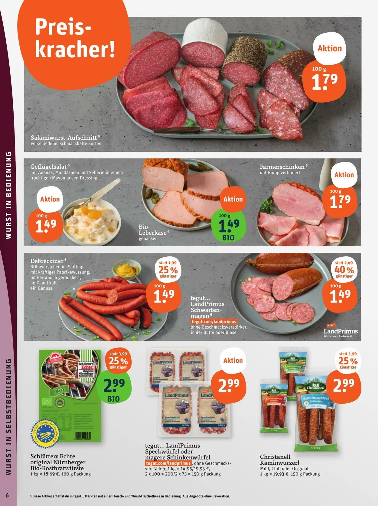 Tegut Aktueller Prospekt von 11. August bis 17. August 2025 - Prospekt seite 8