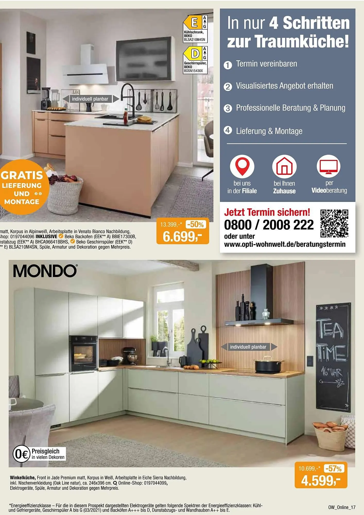 Opti Wohnwelt Prospekt von 13. April bis 24. April 2025 - Prospekt seite 17