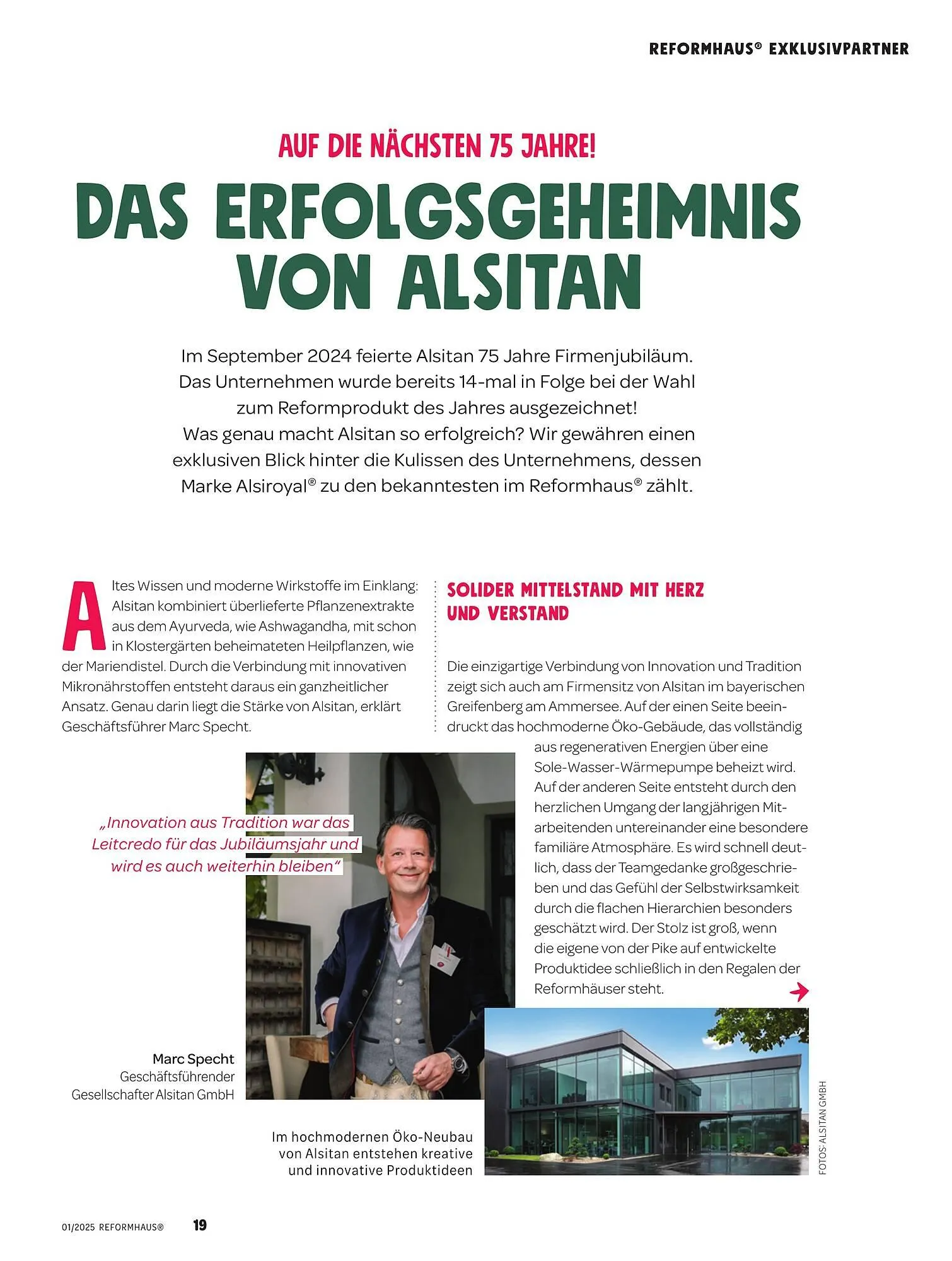 Reformhaus Prospekt von 1. Januar bis 31. Januar 2025 - Prospekt seite 19