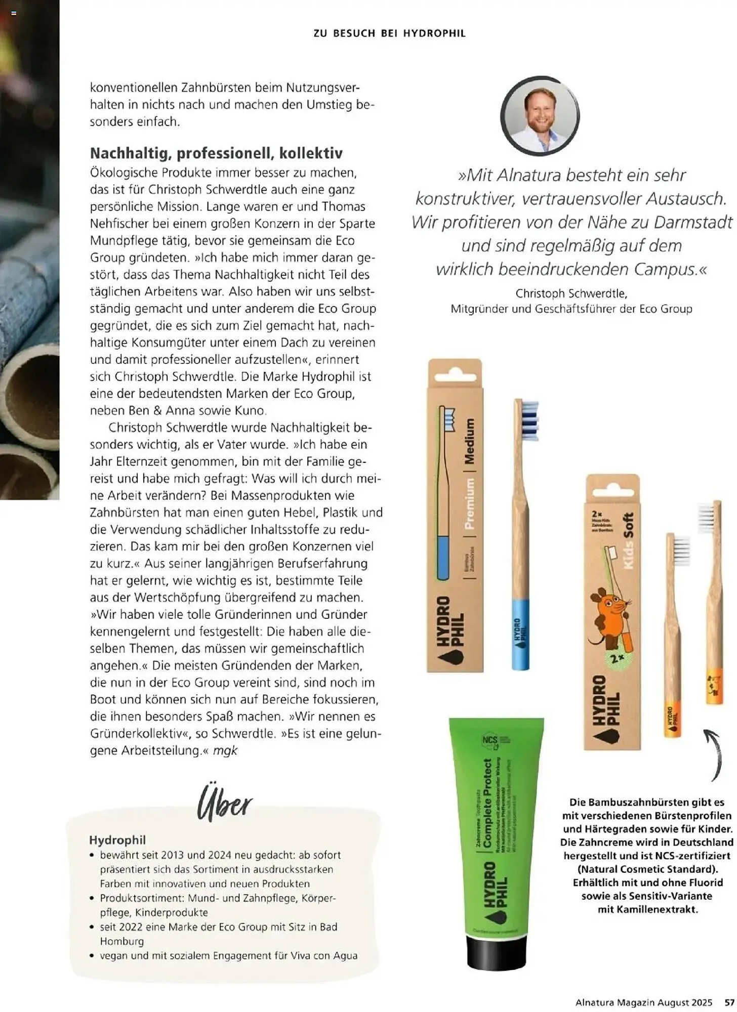Alnatura Prospekt von 1. August bis 31. August 2025 - Prospekt seite 57
