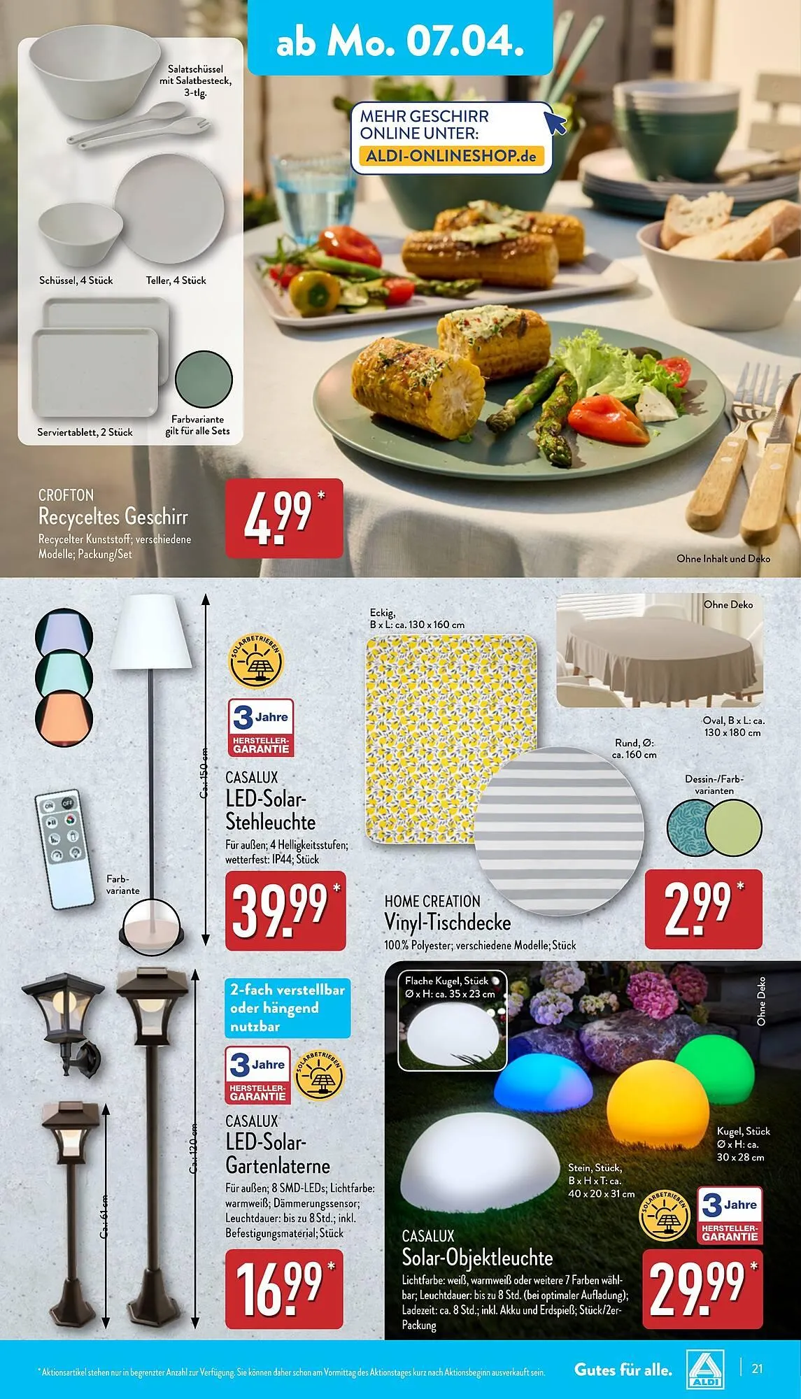 Aldi Nord Prospekt von 7. April bis 12. April 2025 - Prospekt seite 21