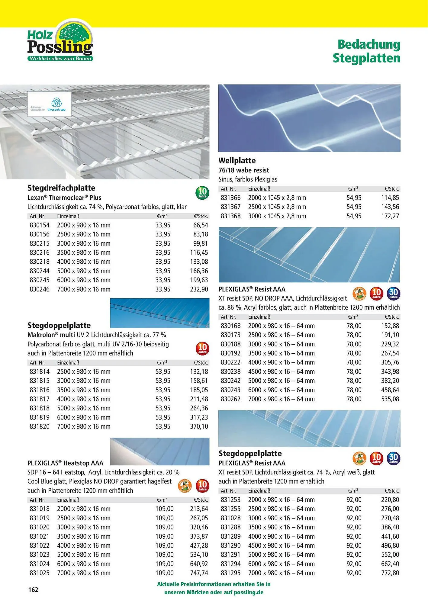 Holz Possling Prospekt von 31. März bis 30. Juni 2025 - Prospekt seite 162