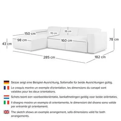 Ecksofa SLEEPSON mit Schlaffunktion