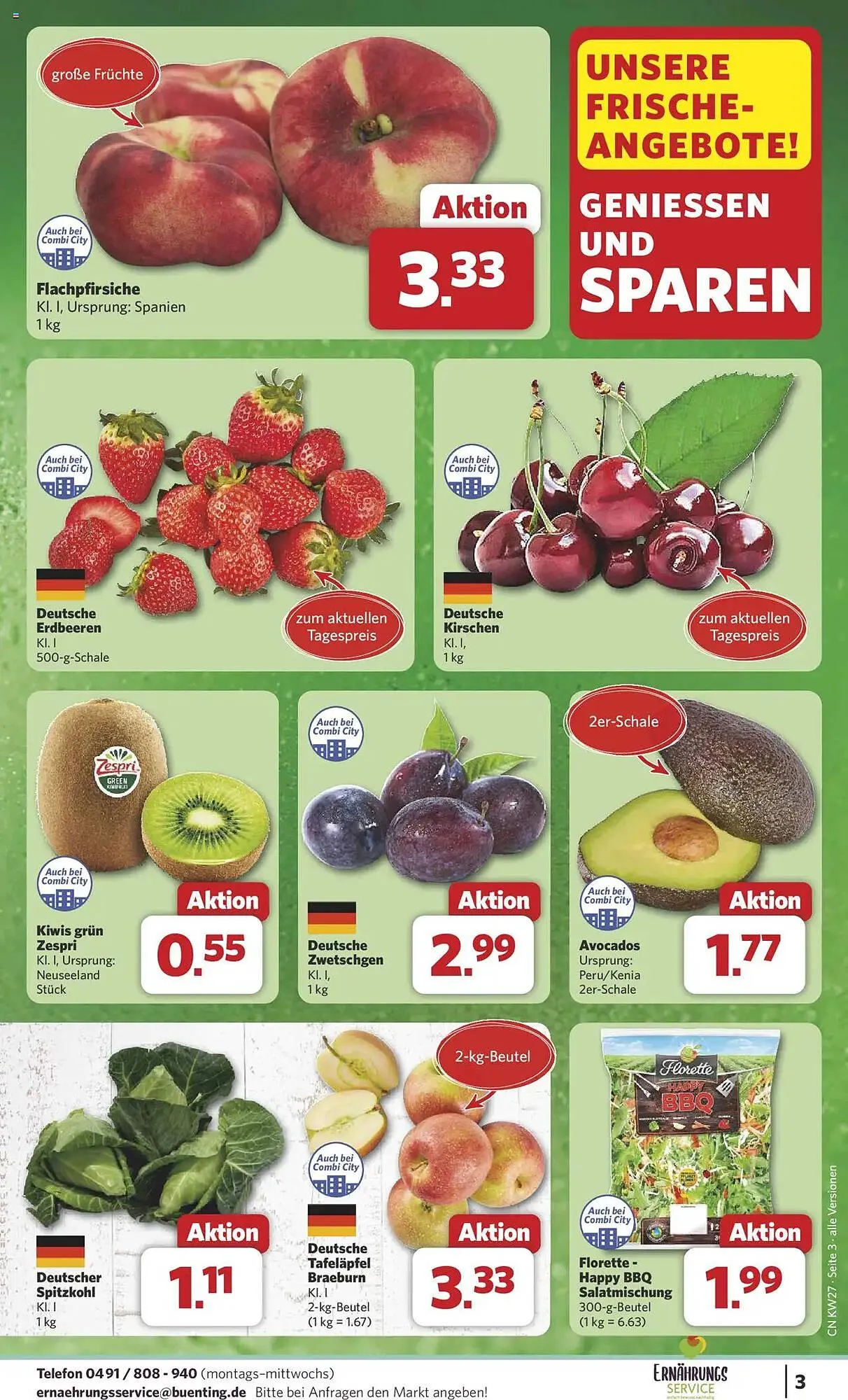 Combi Prospekt von 30. Juni bis 5. Juli 2025 - Prospekt seite 3