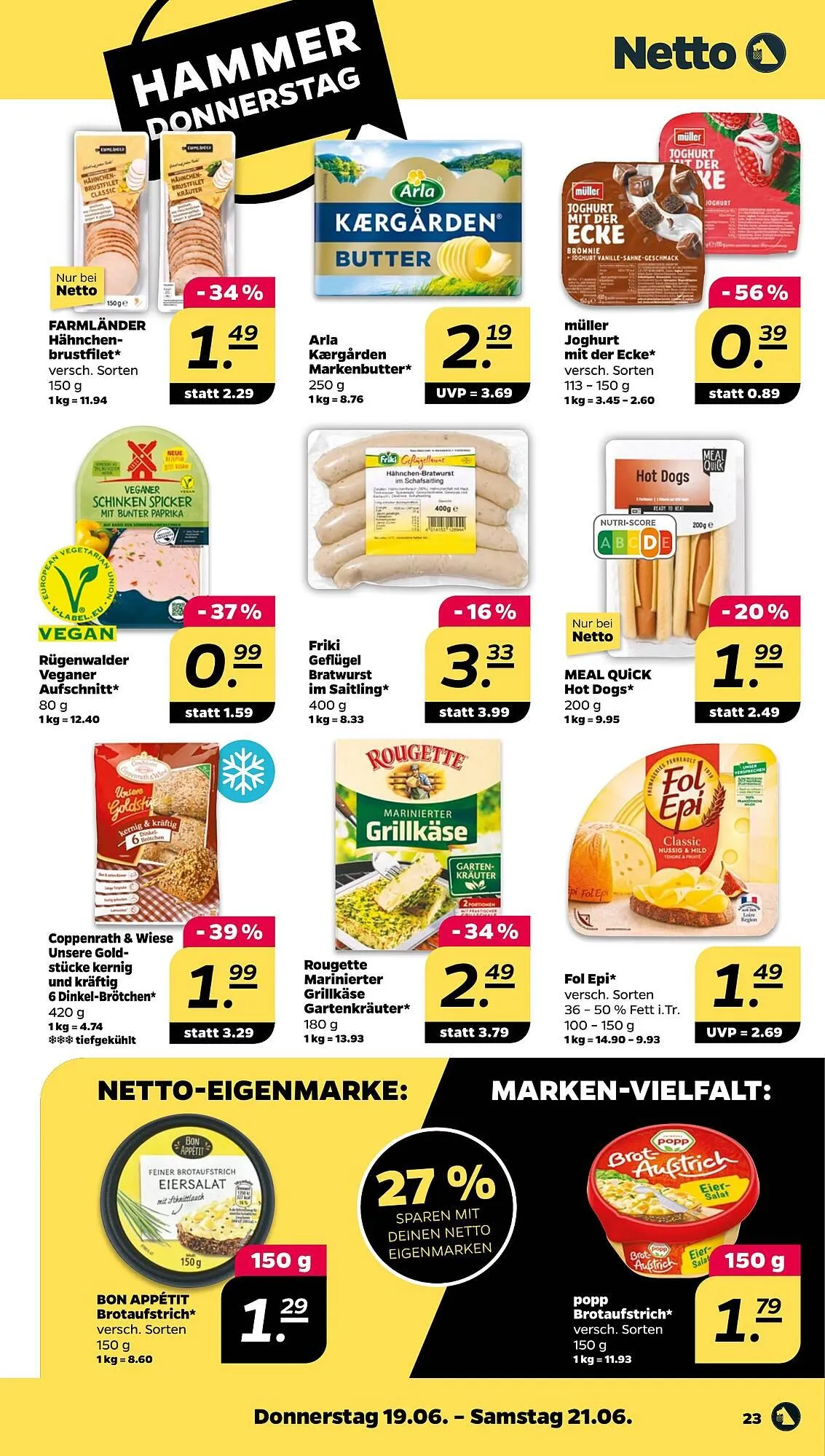 NETTO Prospekt von 16. Juni bis 21. Juni 2025 - Prospekt seite 23