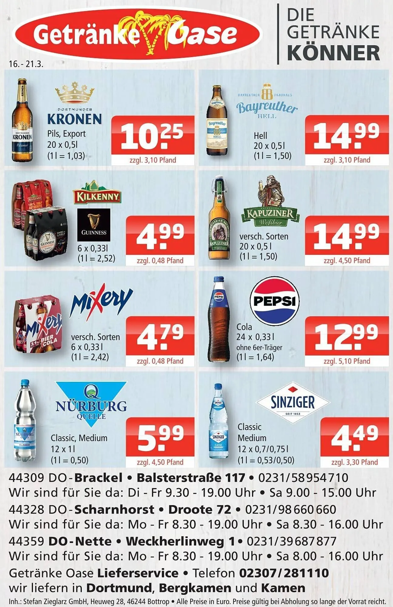 Getränke Oase Prospekt - 1