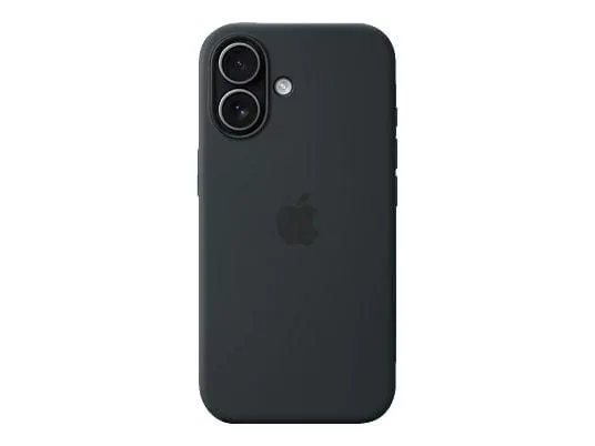 APPLE Silikon Case mit MagSafe, Backcover, Apple, iPhone 17, Schwarz