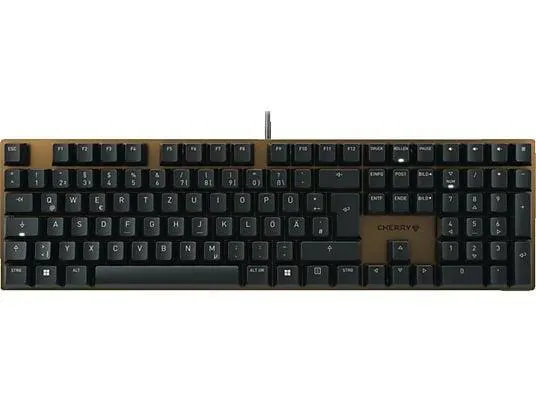 CHERRY KC 200 MX MX2A, Tastatur, Mechanisch, Cherry MX Silent Red, kabelgebunden, Schwarz/Braun