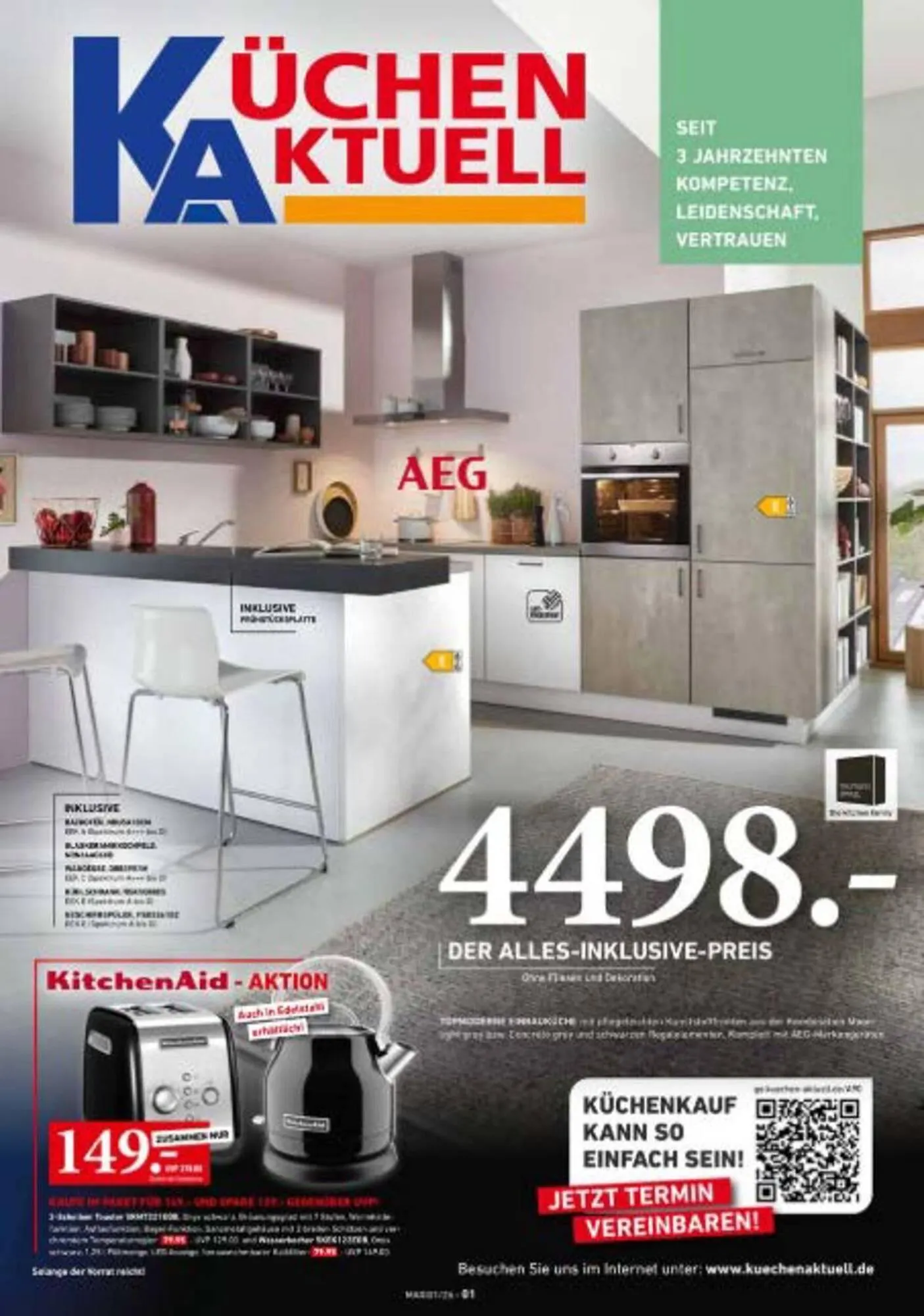 Küchen Aktuell Prospekt von 11. März bis 31. März 2026 - Prospekt seite 1