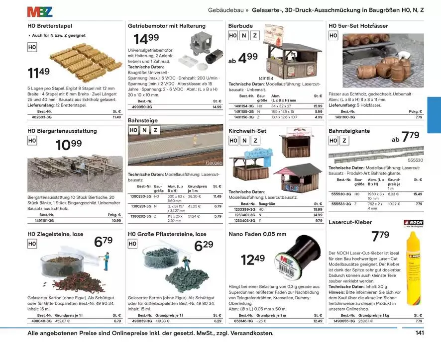 Modellbahn Katalog von 29. Oktober bis 31. Dezember 2025 - Prospekt seite 143