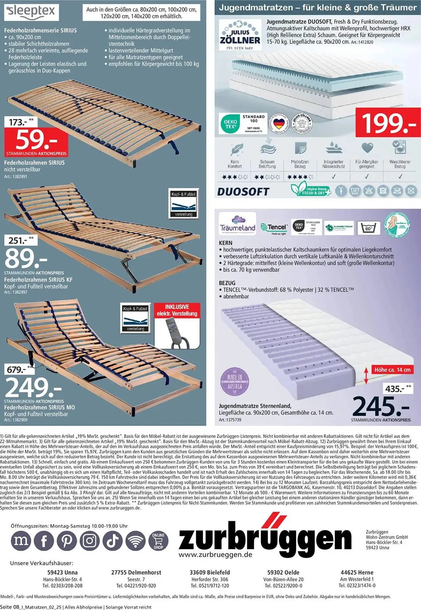 Zurbrüggen Prospekt von 16. Juli bis 31. Oktober 2025 - Prospekt seite 8