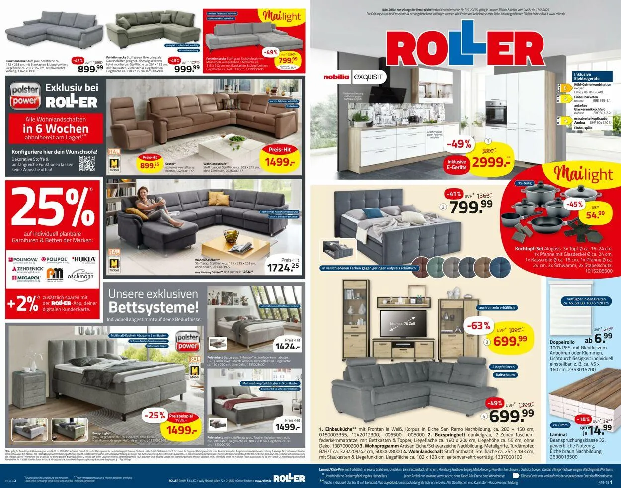 Roller Aktueller Prospekt von 4. Mai bis 17. Mai 2025 - Prospekt seite 2