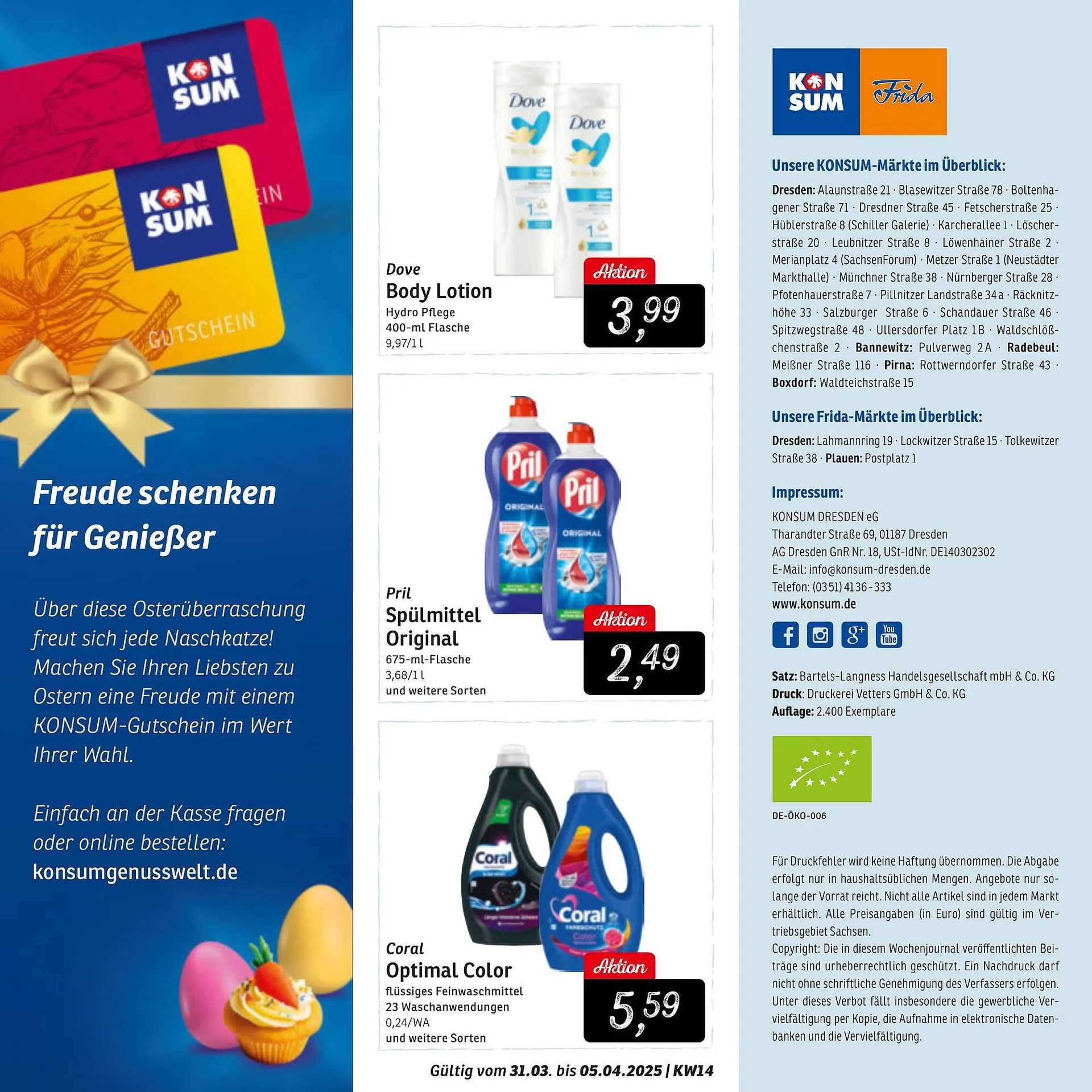 KONSUM Prospekt von 31. März bis 5. April 2025 - Prospekt seite 12