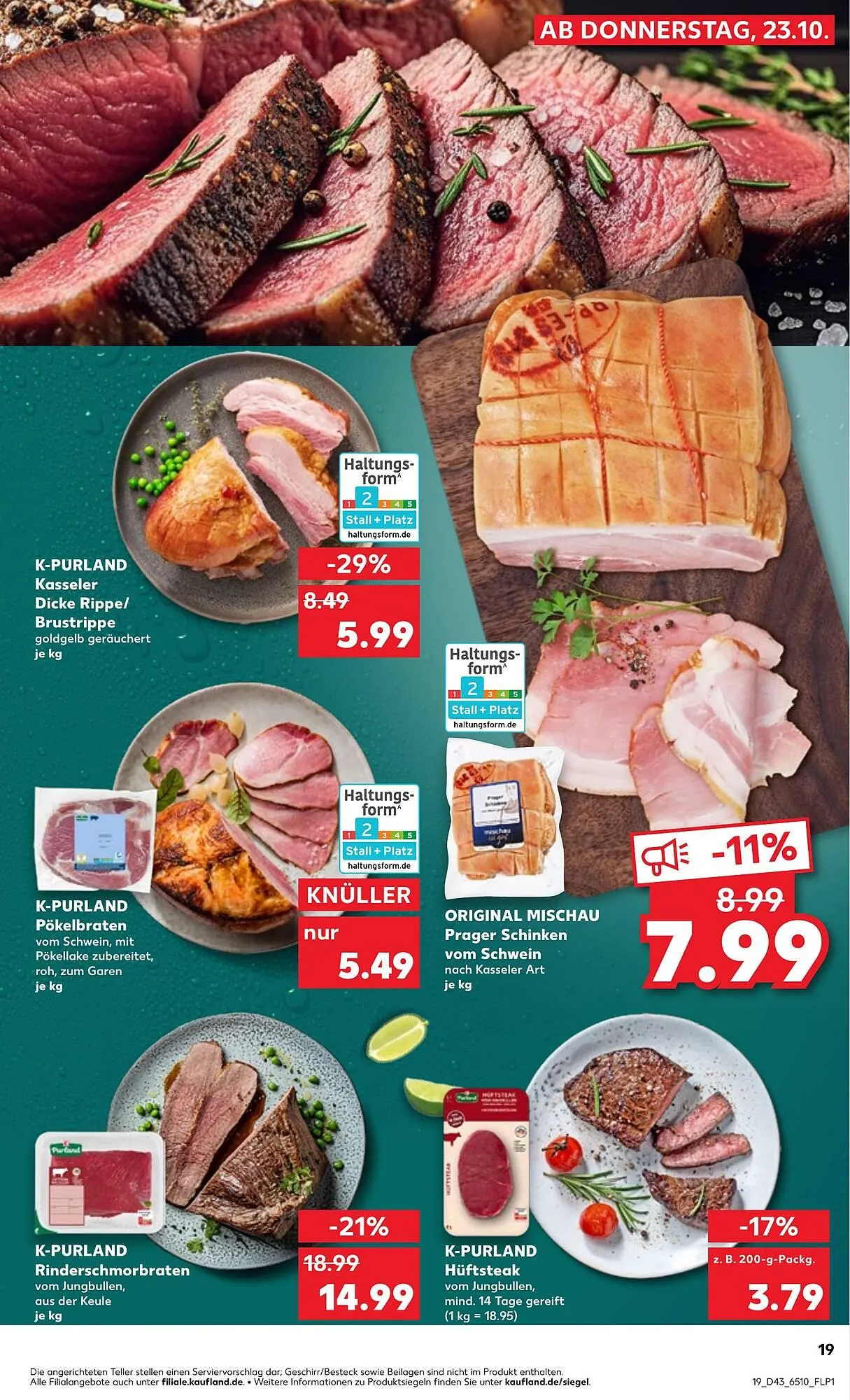 Kaufland Prospekt von 23. Oktober bis 29. Oktober 2025 - Prospekt seite 19