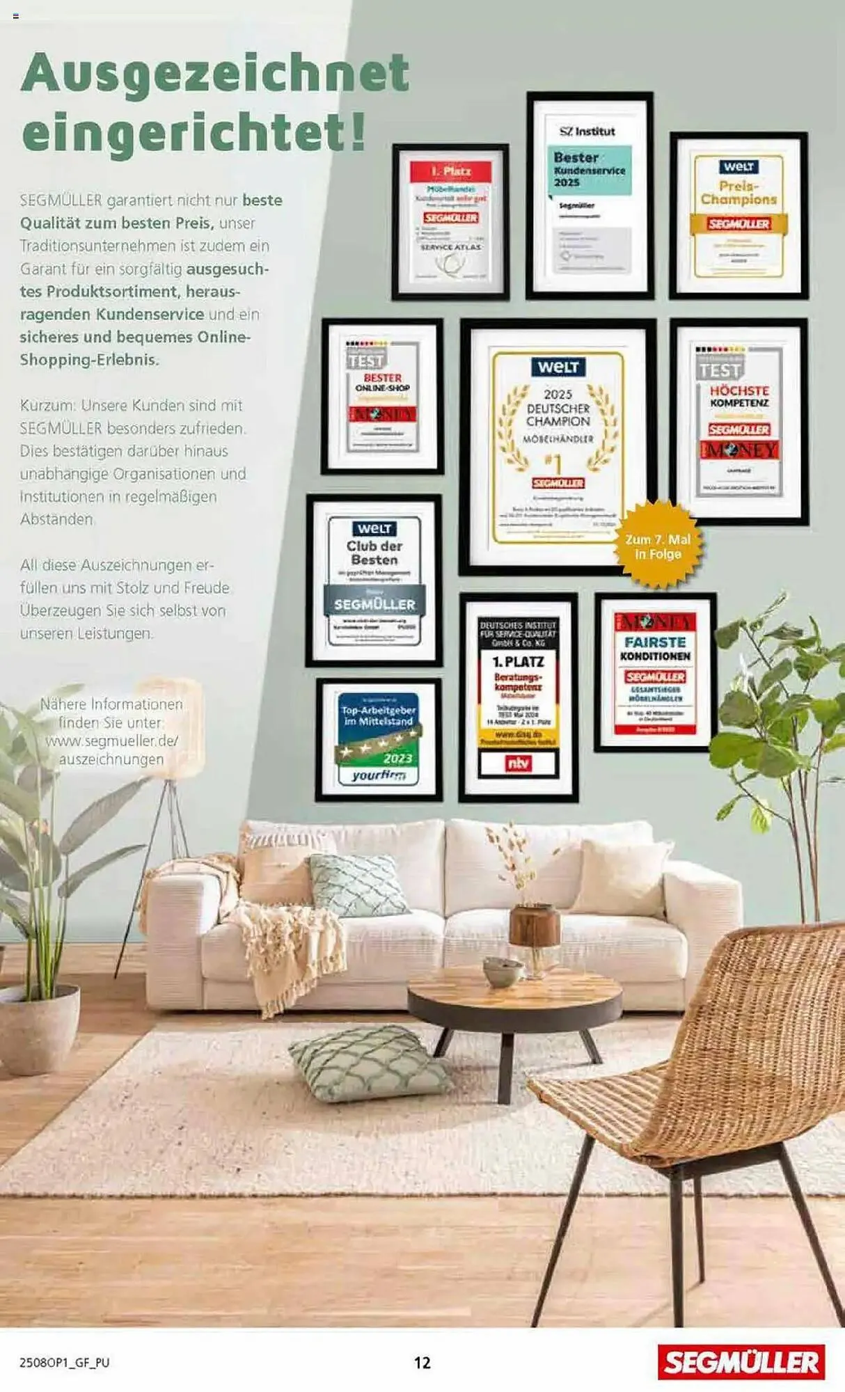 Segmüller Prospekt von 28. Juli bis 2. November 2025 - Prospekt seite 12