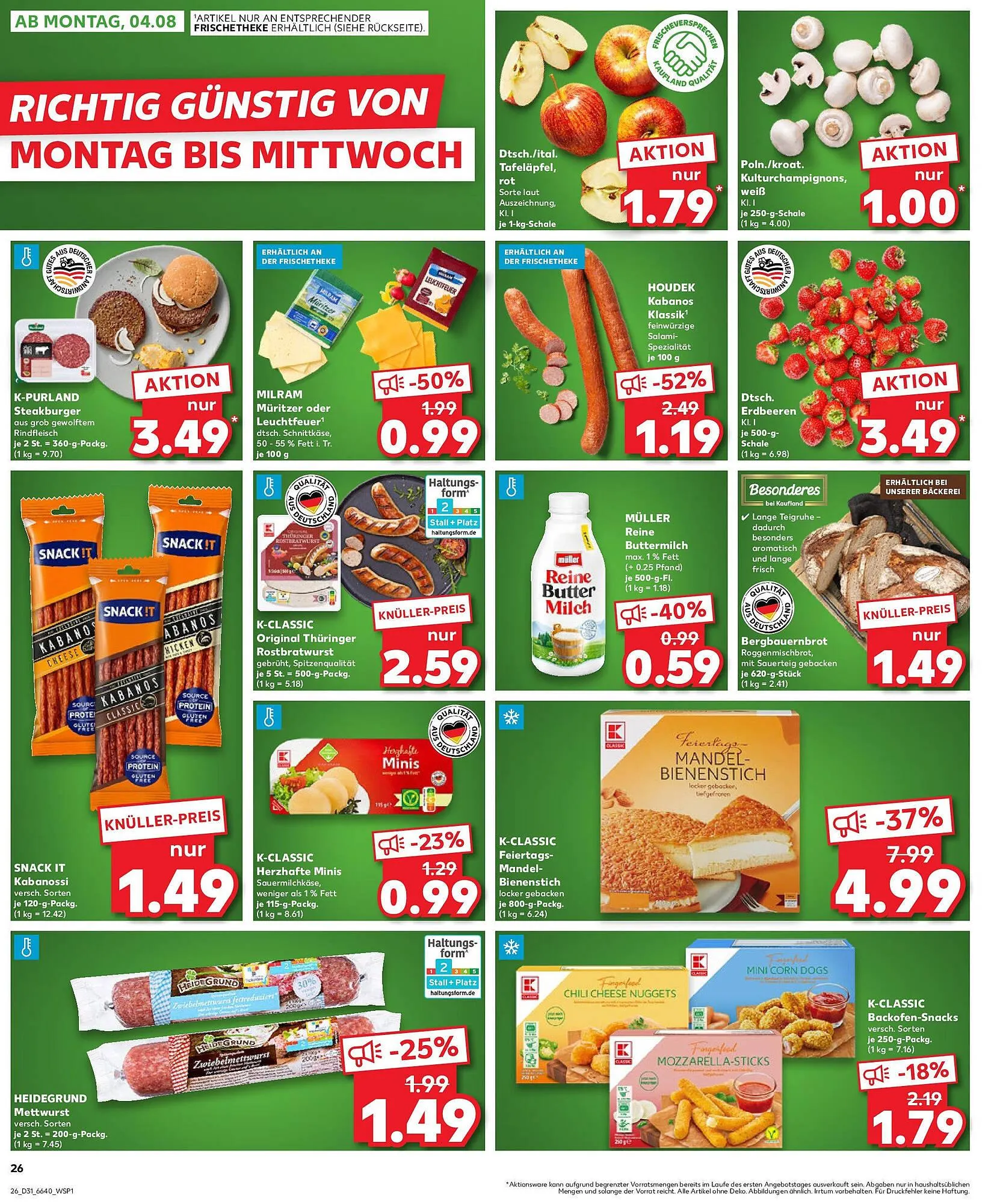Kaufland Prospekt von 3. August bis 6. August 2025 - Prospekt seite 1