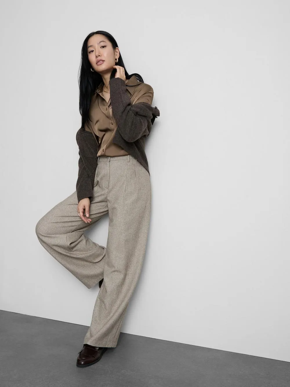 Klassisches Satinhemd