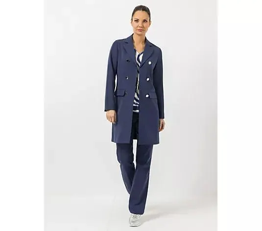 STEFFEN SCHRAUT Blazermantel tiefer Reverskragen Schmuckknöpfe figurbetont